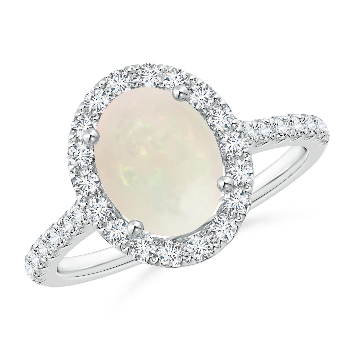 A - Opal / 1.55 CT / 14 KT White Gold