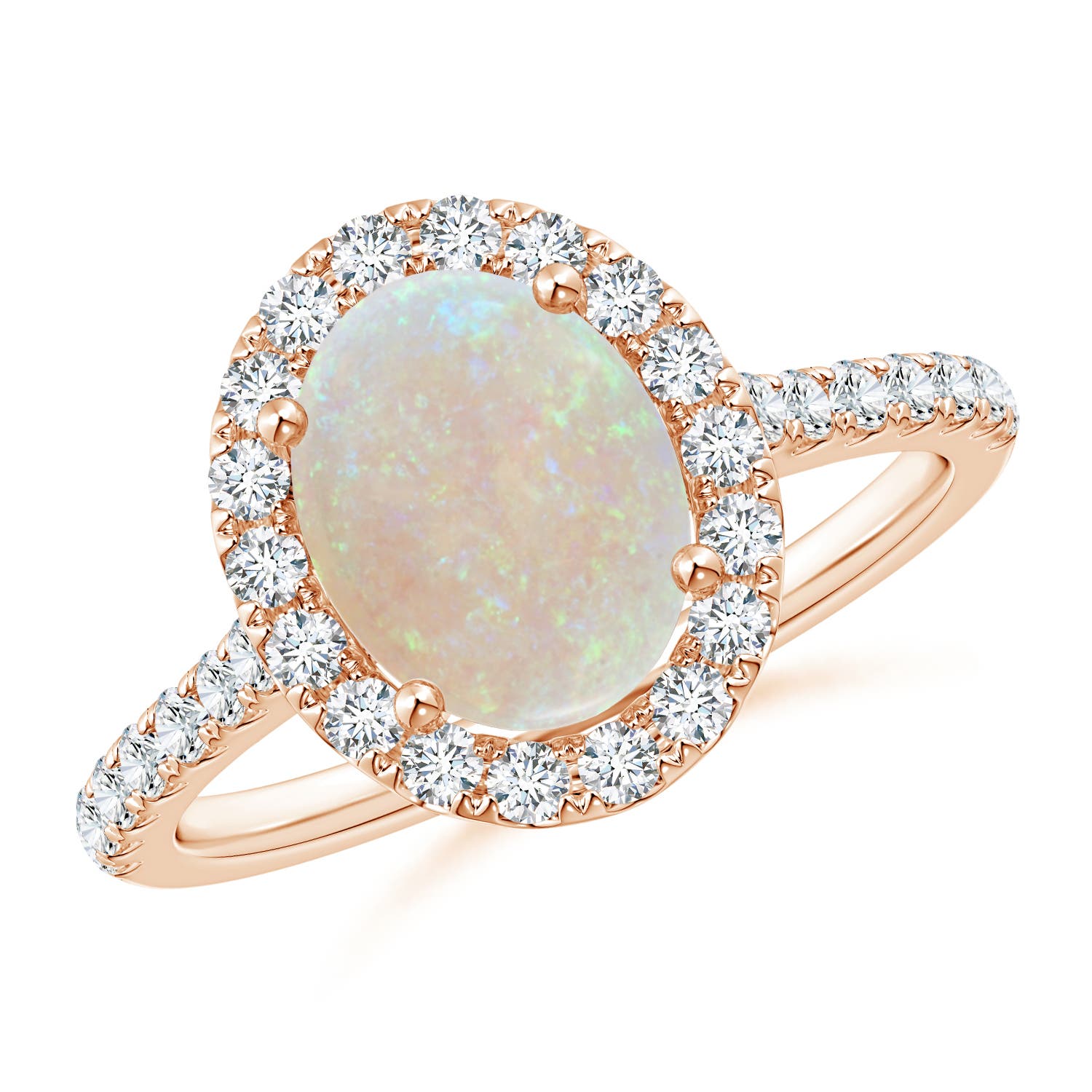 AA - Opal / 1.55 CT / 14 KT Rose Gold