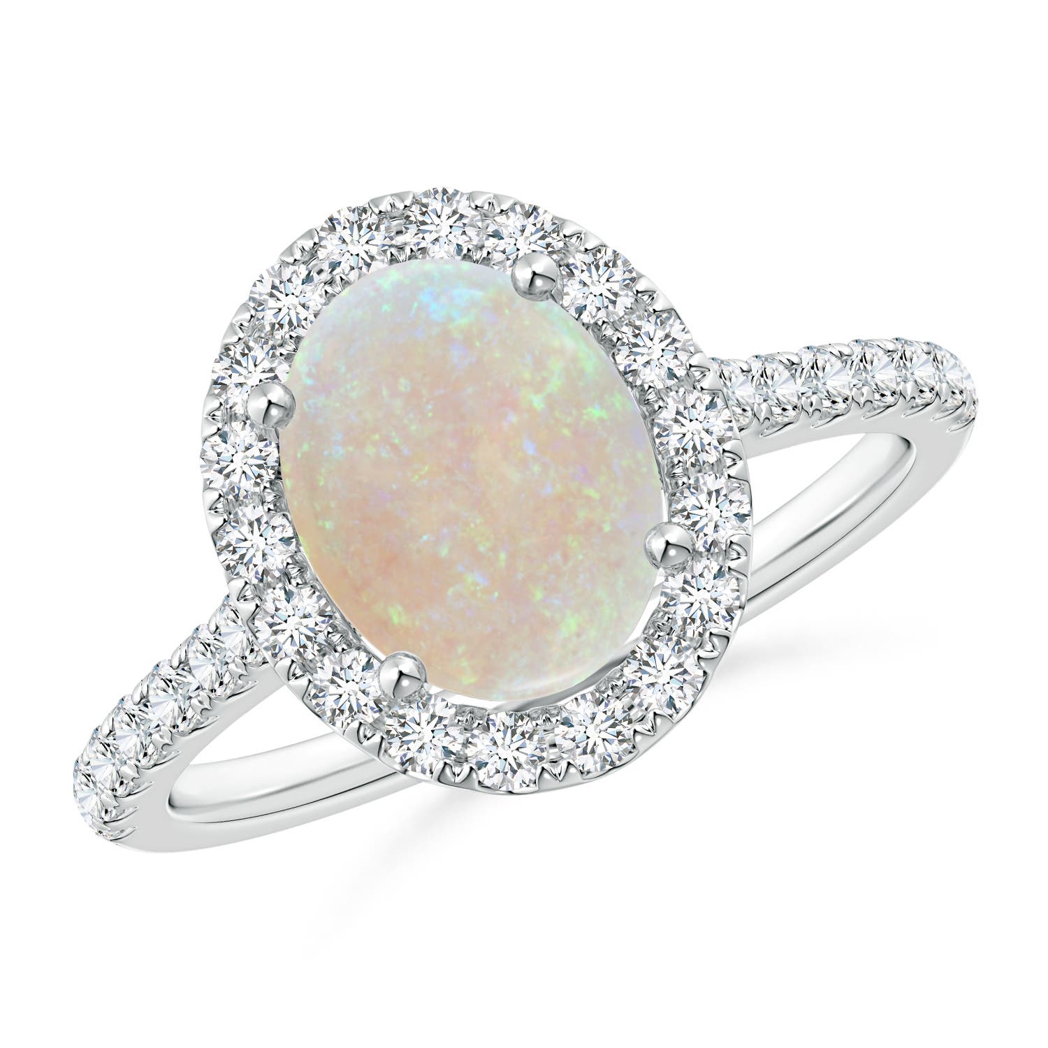 AA - Opal / 1.55 CT / 14 KT White Gold