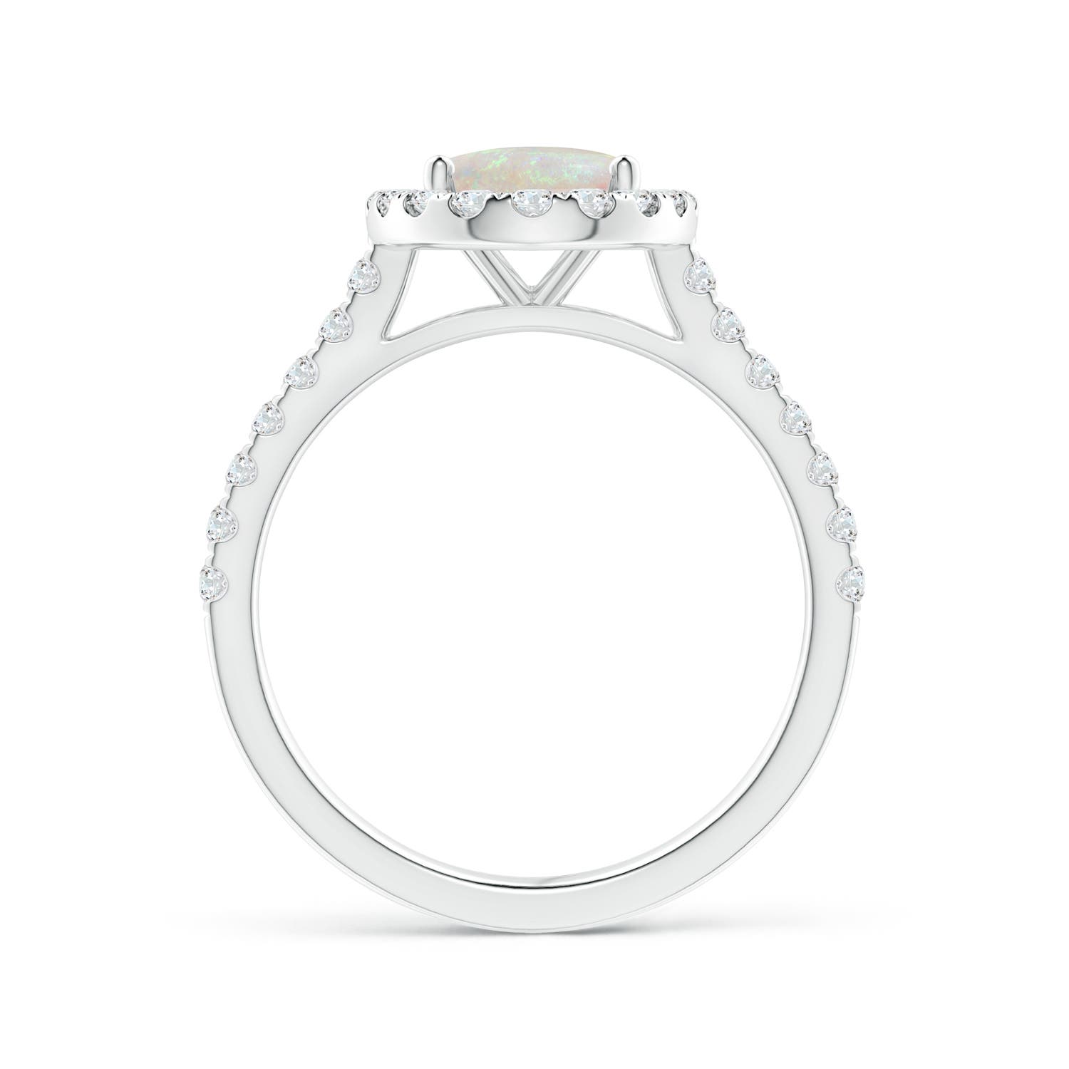 AA - Opal / 1.55 CT / 14 KT White Gold