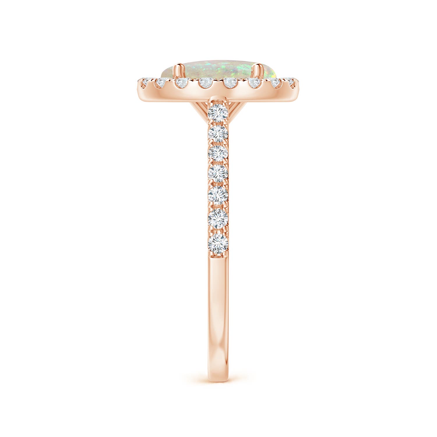 AAA - Opal / 1.55 CT / 14 KT Rose Gold