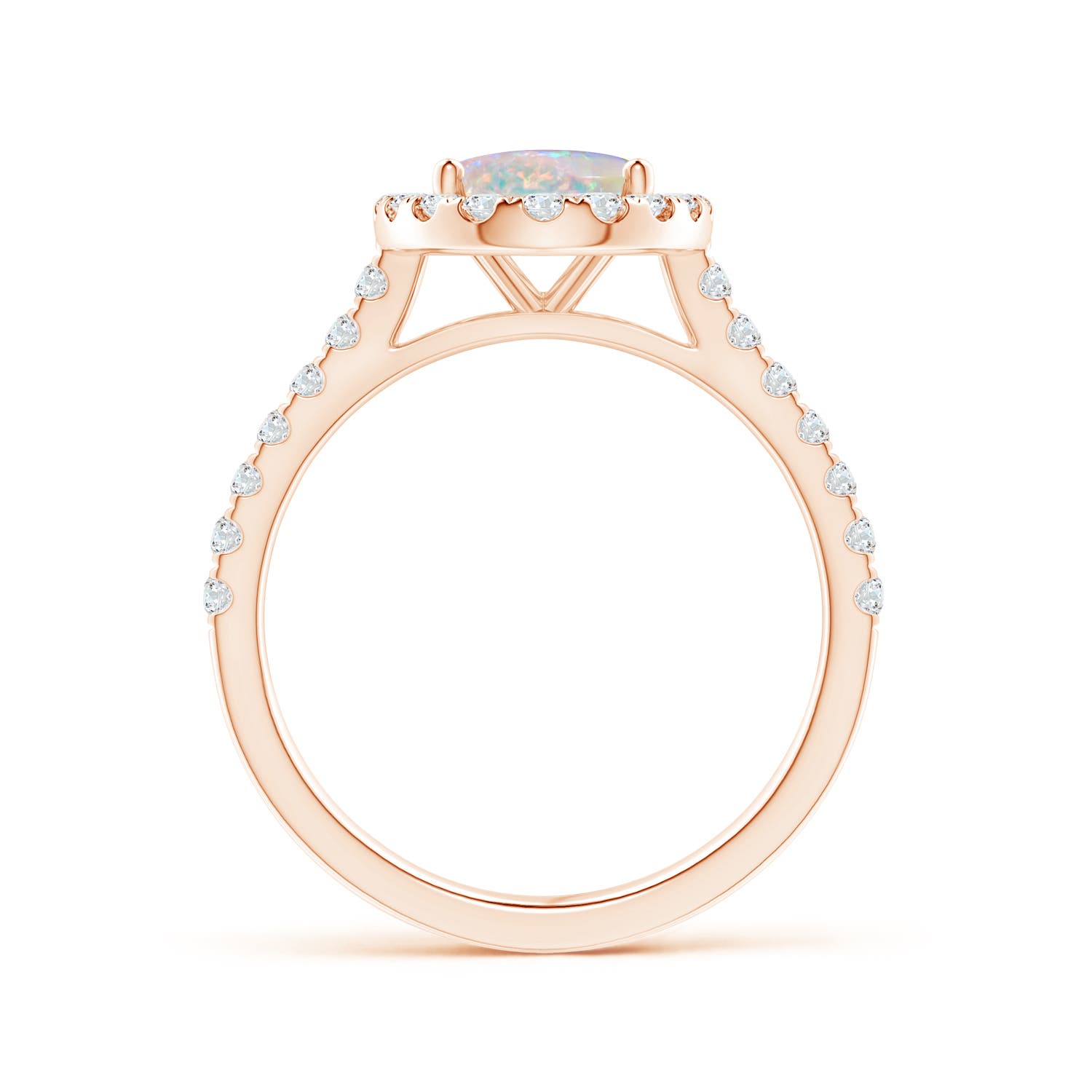 AAAA - Opal / 1.55 CT / 14 KT Rose Gold