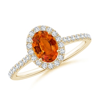 Oval AAAA Orange Sapphire