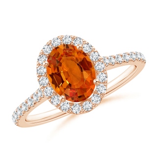 Oval AAAA Orange Sapphire