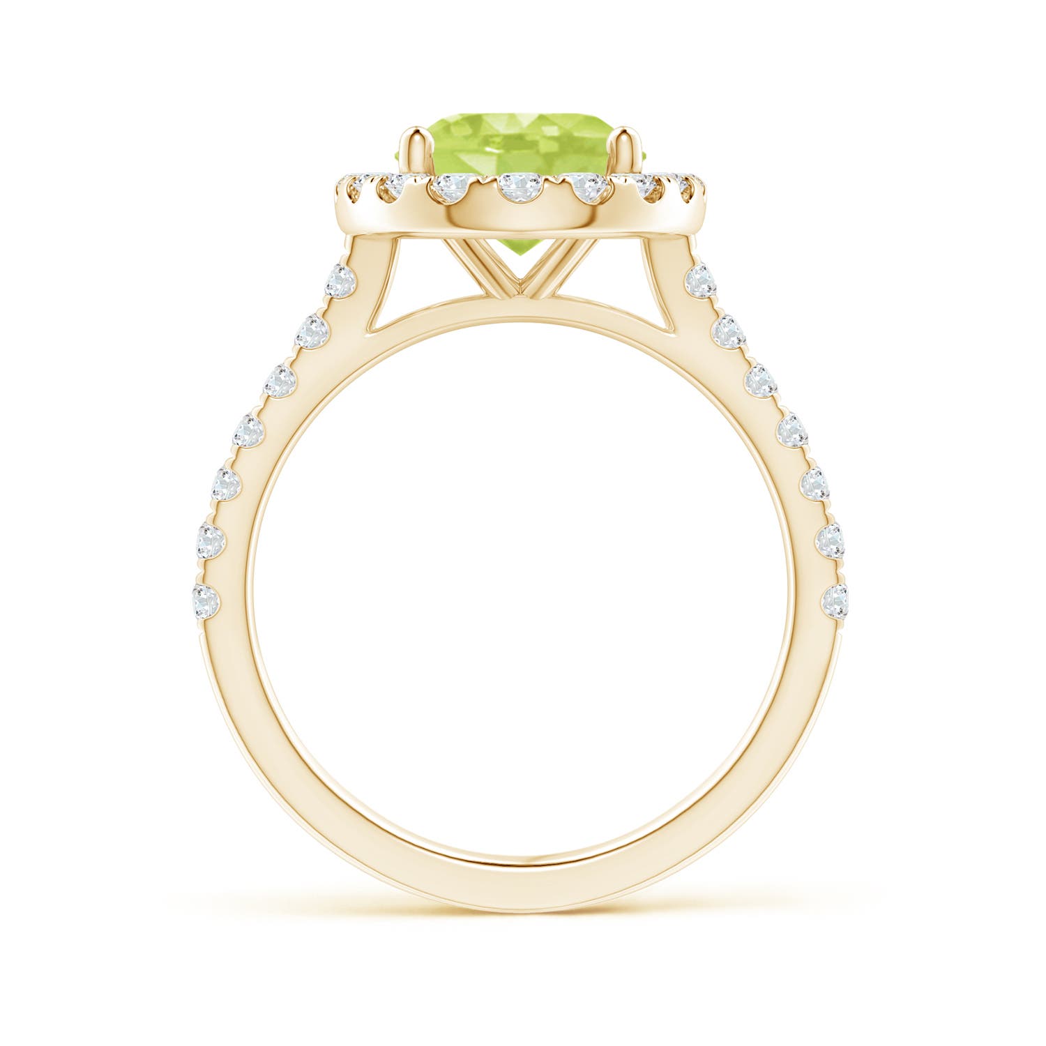 A - Peridot / 3.27 CT / 14 KT Yellow Gold