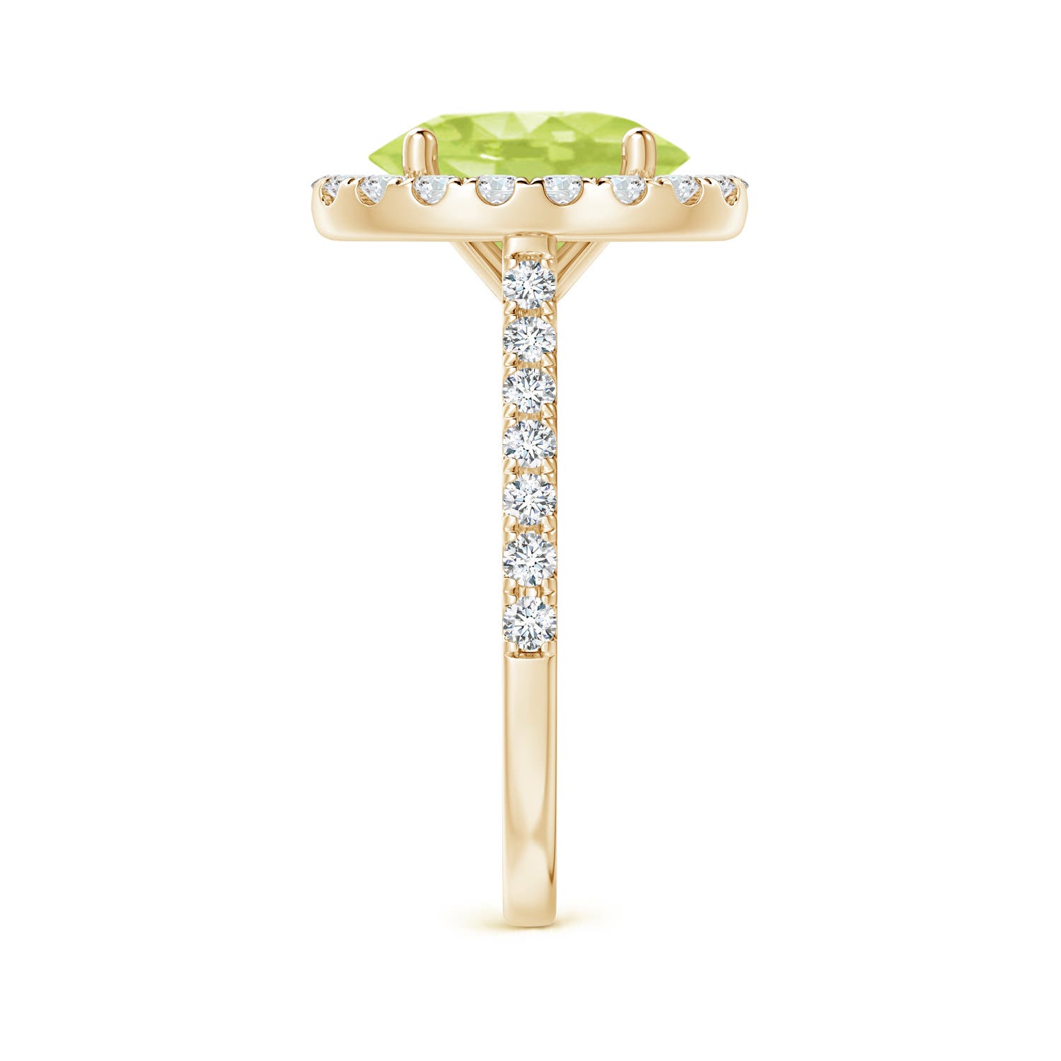 A - Peridot / 3.27 CT / 14 KT Yellow Gold