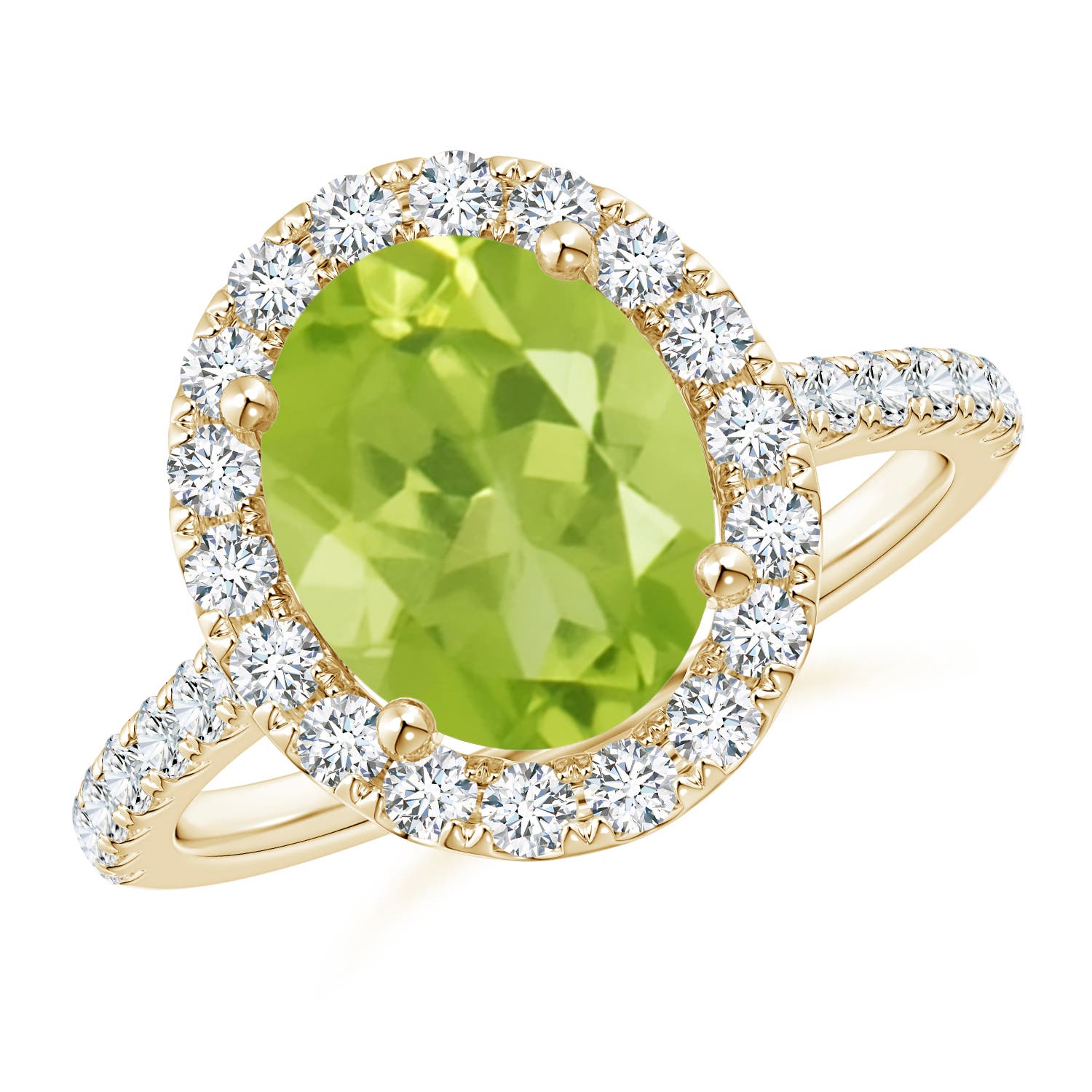 AA - Peridot / 3.27 CT / 14 KT Yellow Gold