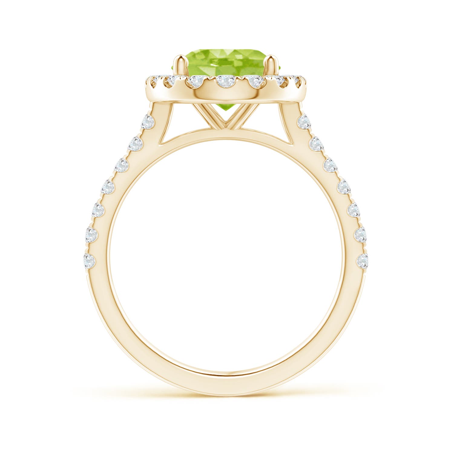 AA - Peridot / 3.27 CT / 14 KT Yellow Gold