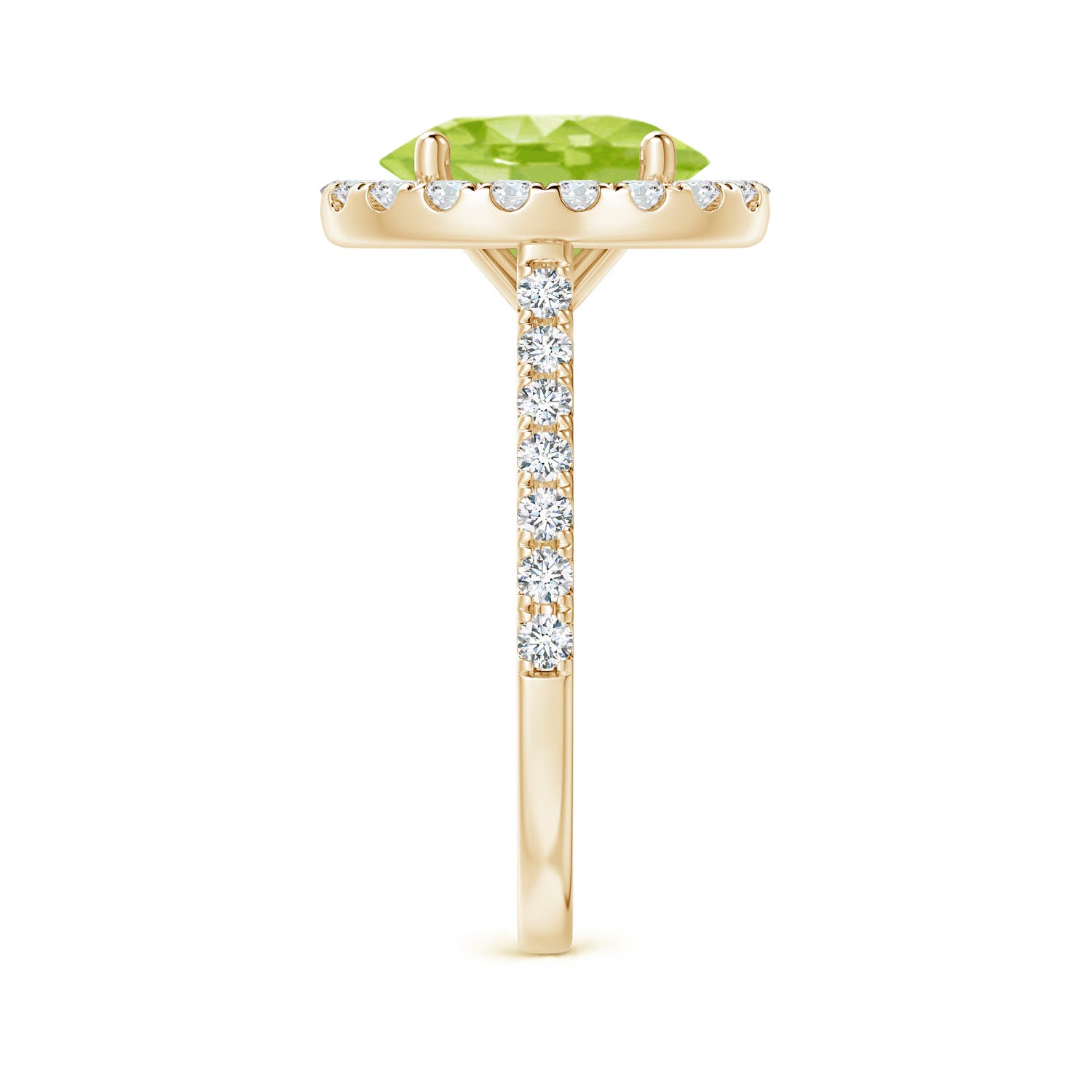 AA - Peridot / 3.27 CT / 14 KT Yellow Gold