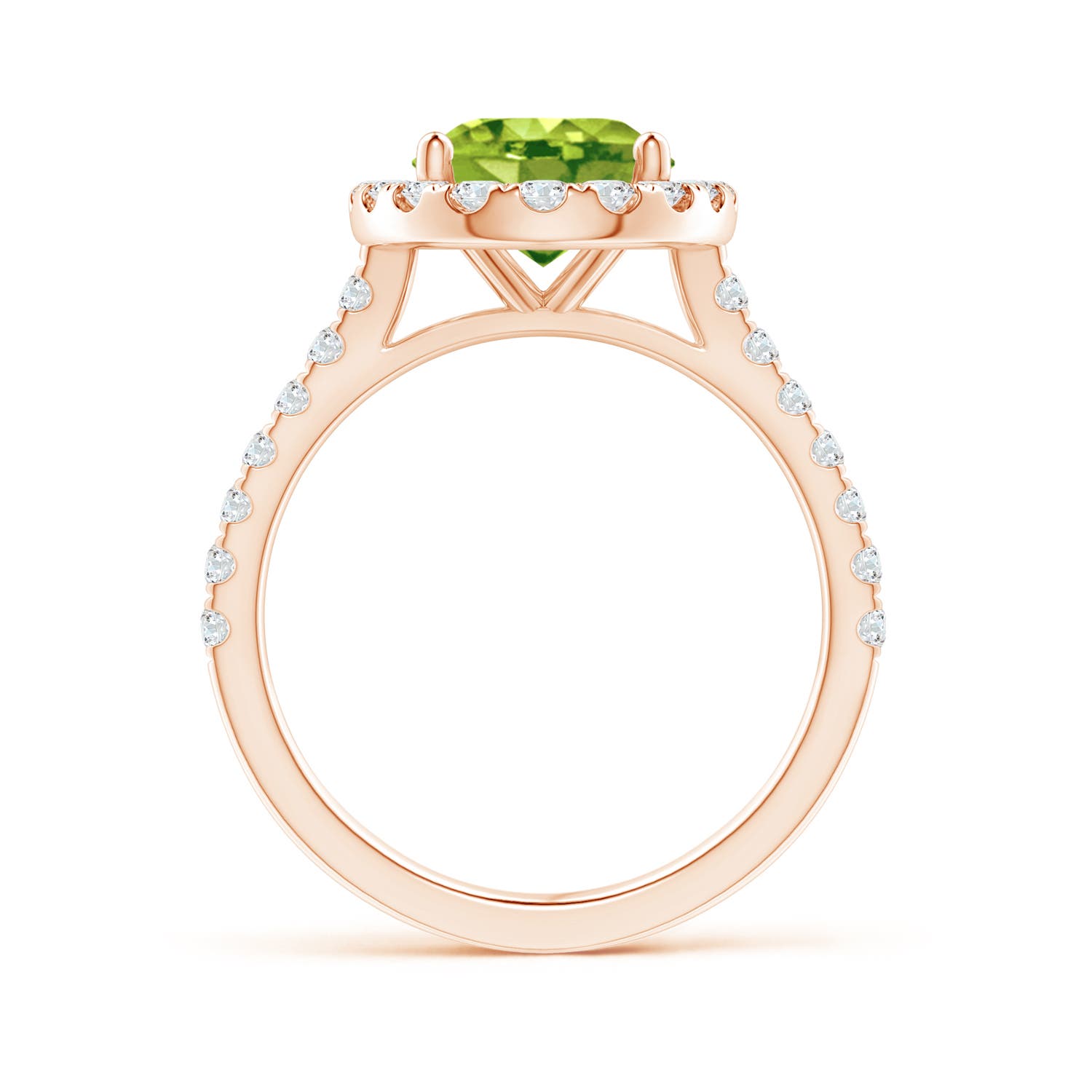 AAA - Peridot / 3.27 CT / 14 KT Rose Gold