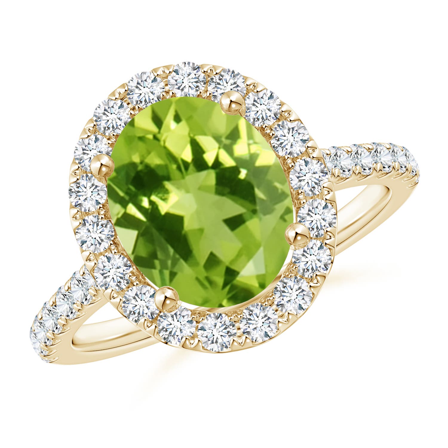 AAA - Peridot / 3.27 CT / 14 KT Yellow Gold