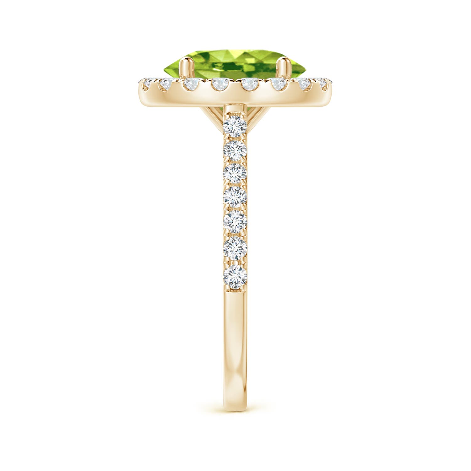 AAA - Peridot / 3.27 CT / 14 KT Yellow Gold