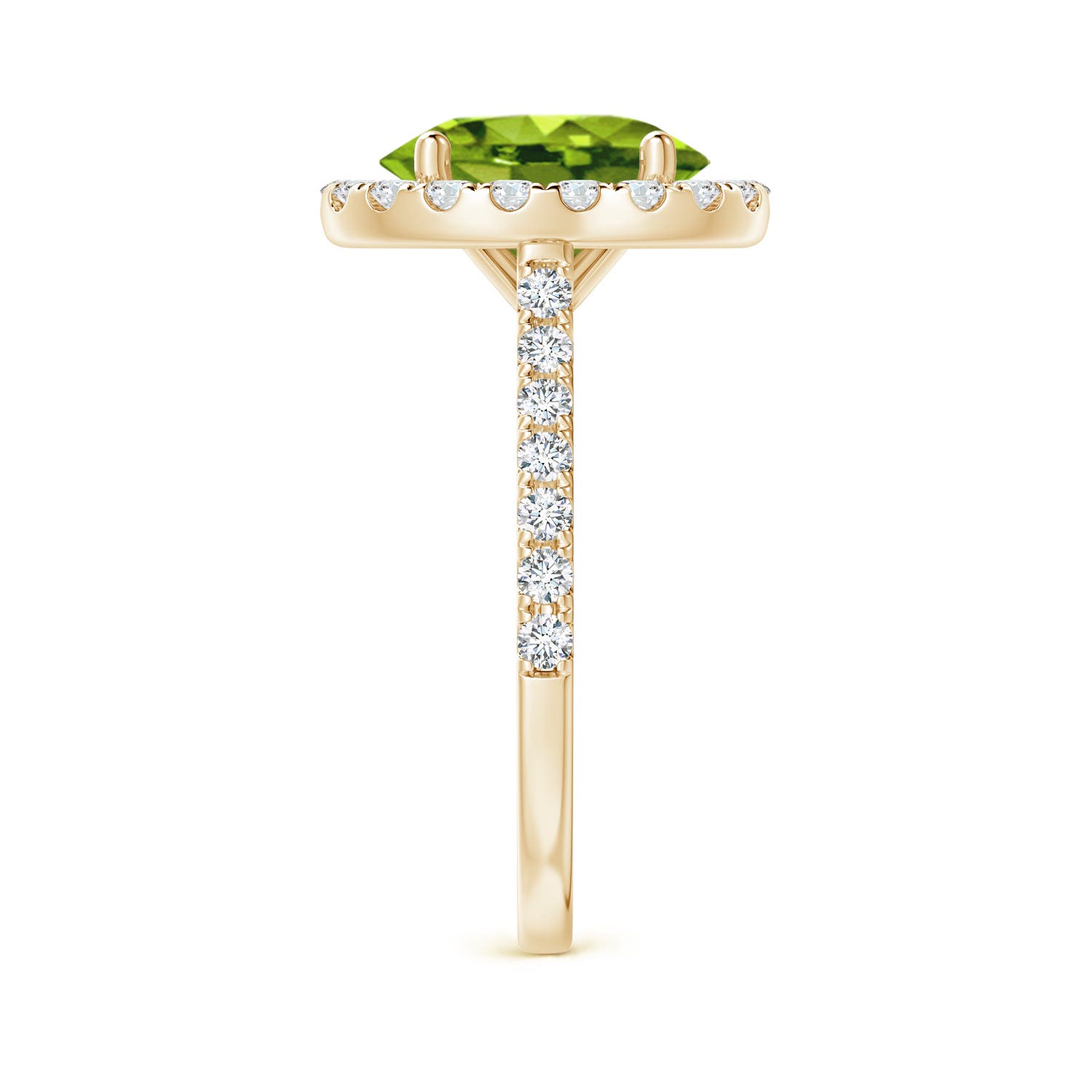 AAAA - Peridot / 3.27 CT / 14 KT Yellow Gold