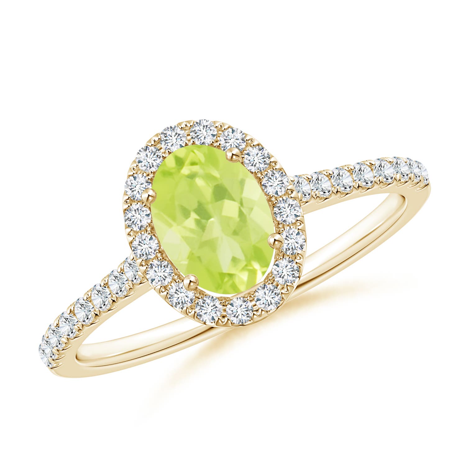 A - Peridot / 1.11 CT / 14 KT Yellow Gold