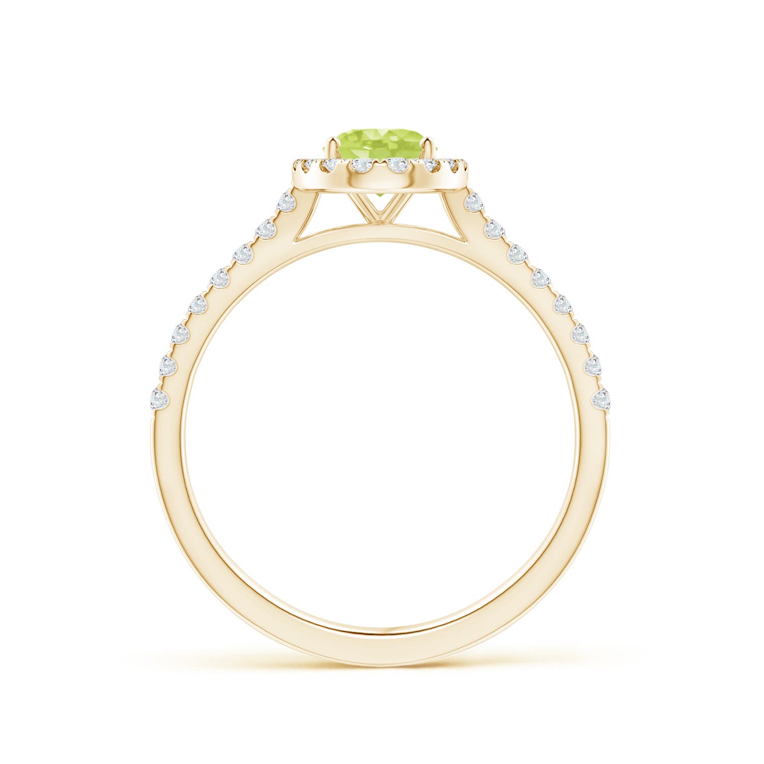 A - Peridot / 1.11 CT / 14 KT Yellow Gold