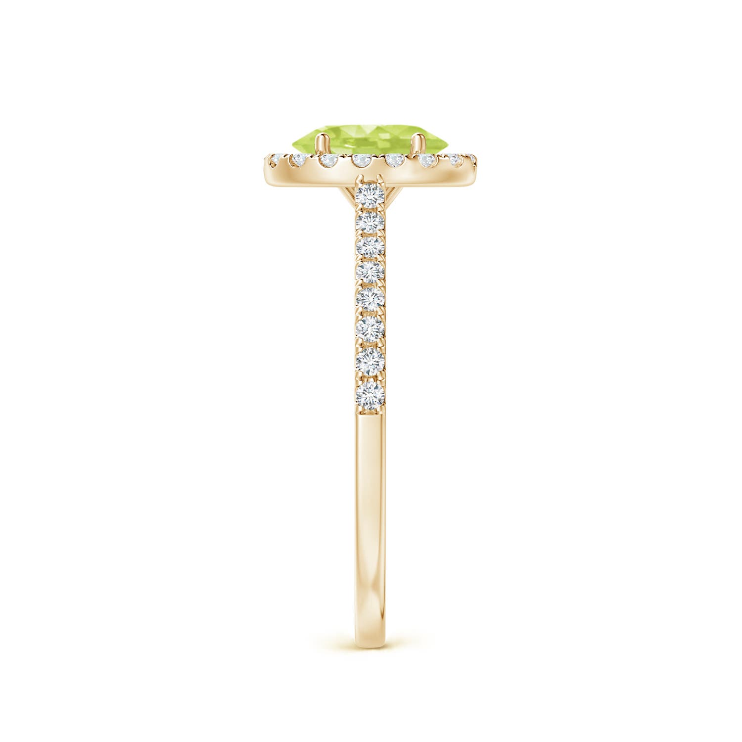 A - Peridot / 1.11 CT / 14 KT Yellow Gold