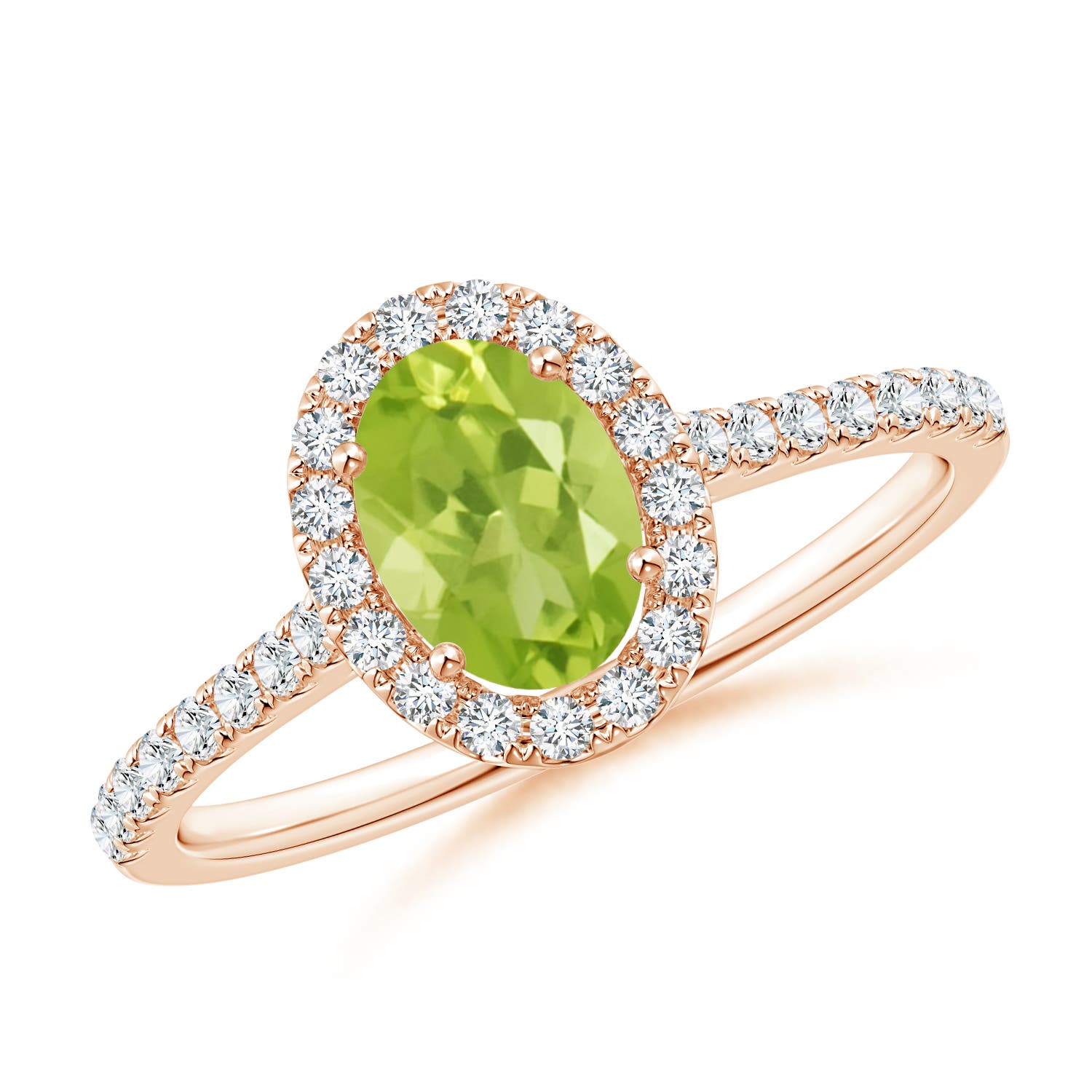 AA - Peridot / 1.11 CT / 14 KT Rose Gold