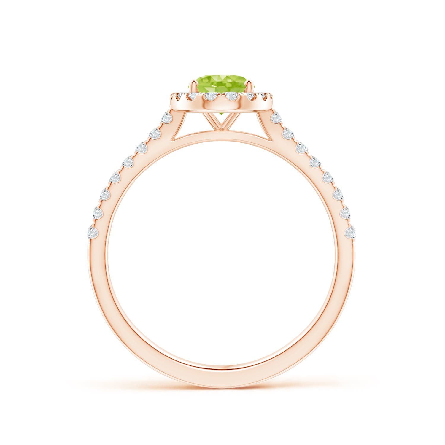 AA - Peridot / 1.11 CT / 14 KT Rose Gold