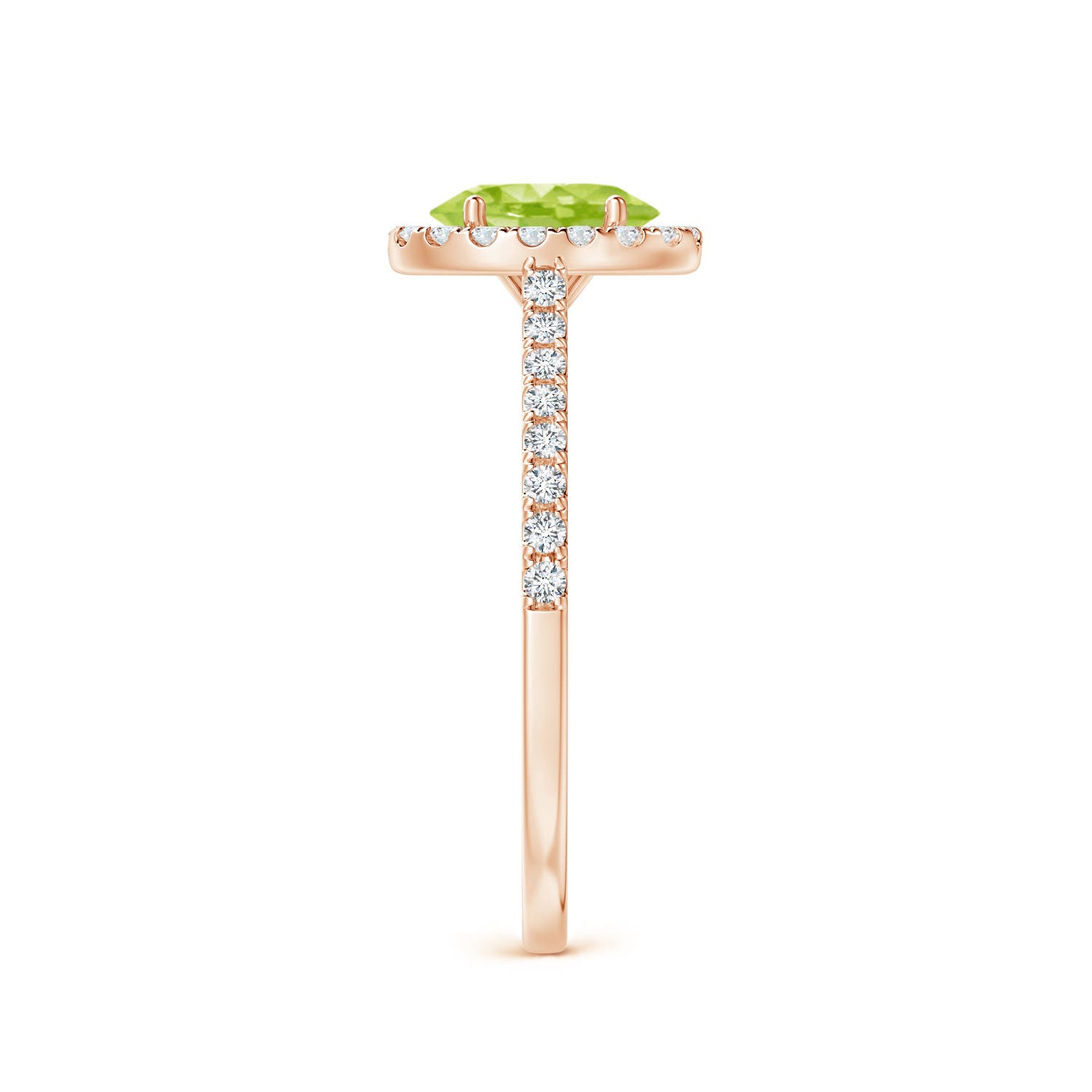 AA - Peridot / 1.11 CT / 14 KT Rose Gold