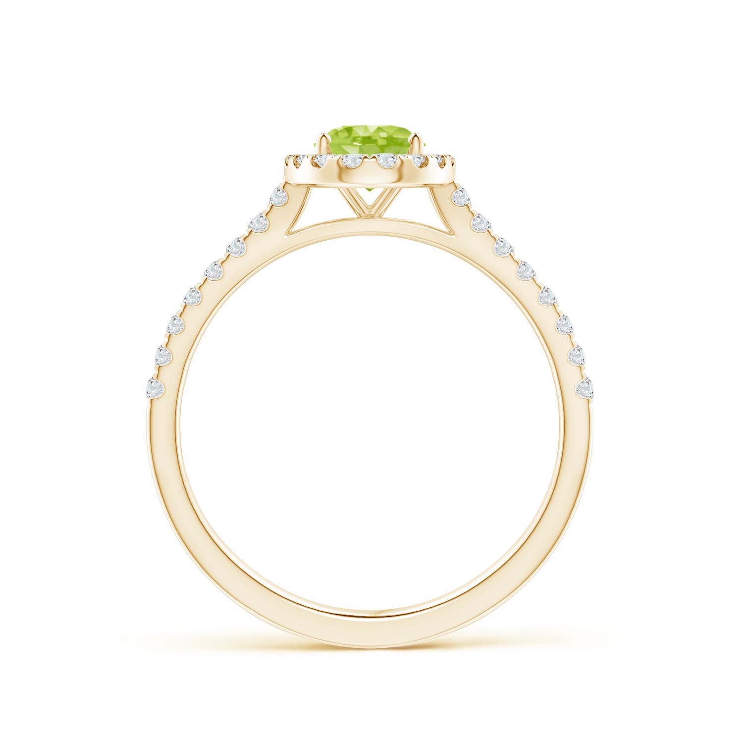 AA - Peridot / 1.11 CT / 14 KT Yellow Gold