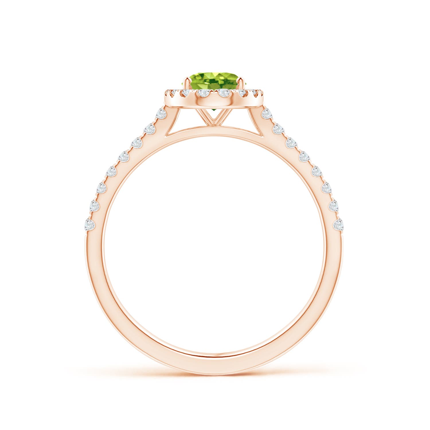 AAA - Peridot / 1.11 CT / 14 KT Rose Gold