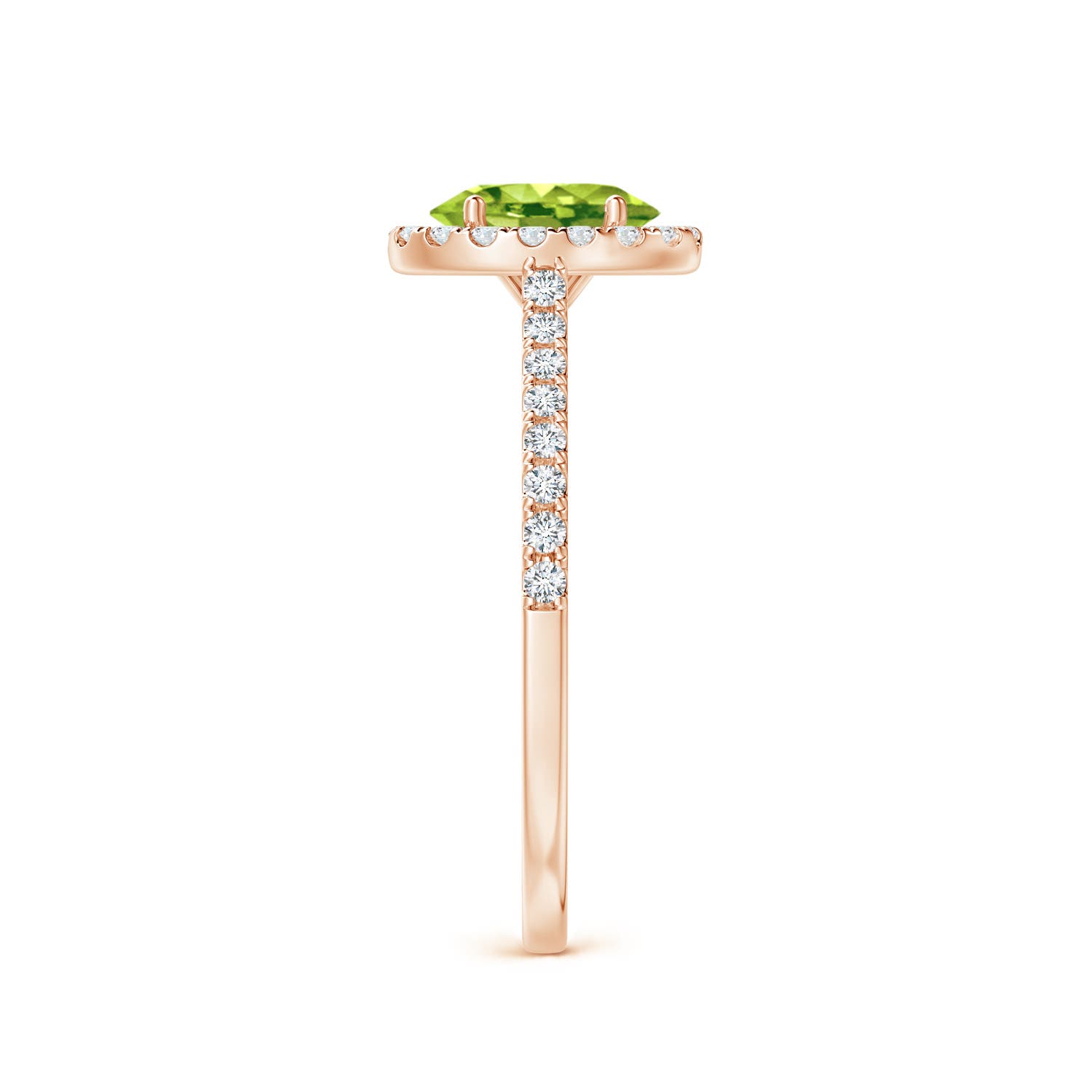 AAA - Peridot / 1.11 CT / 14 KT Rose Gold