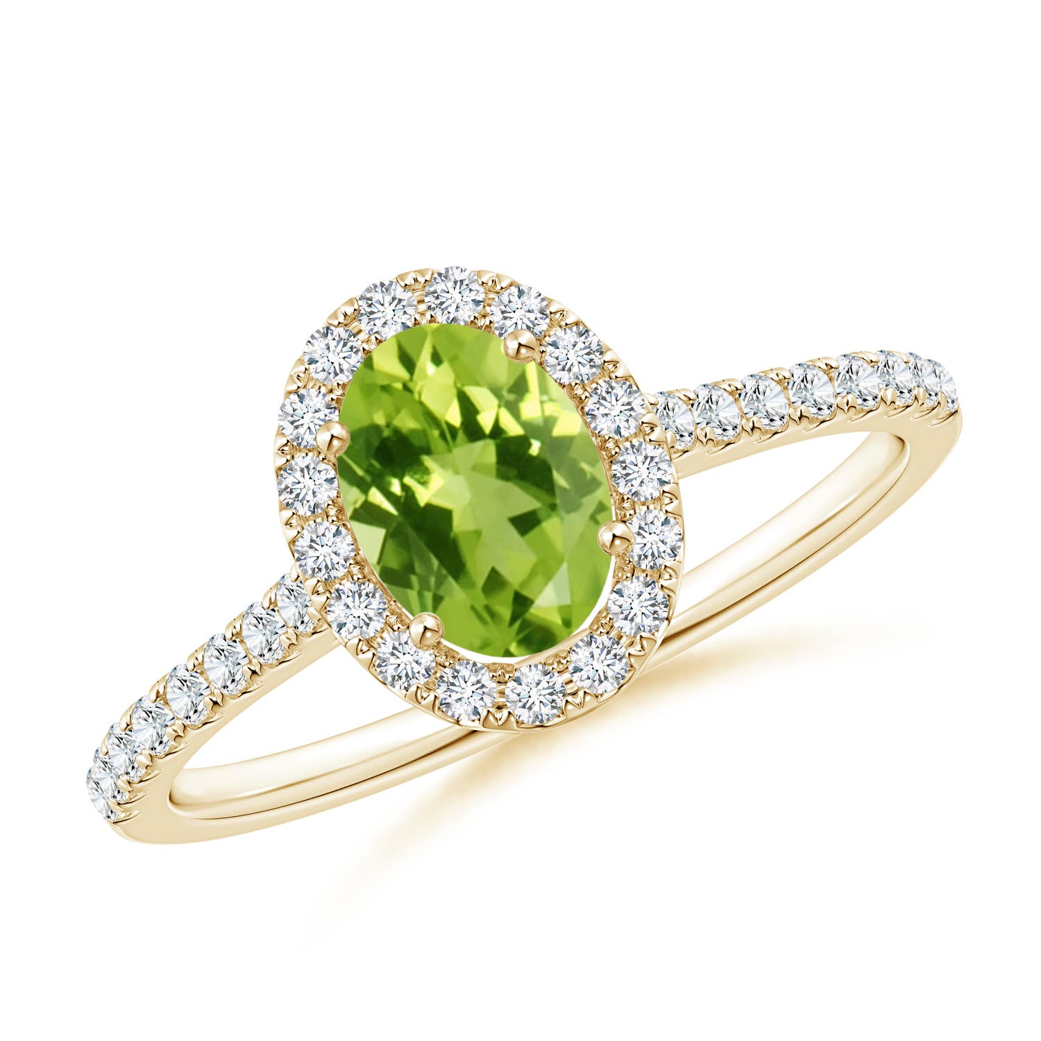 AAA - Peridot / 1.11 CT / 14 KT Yellow Gold