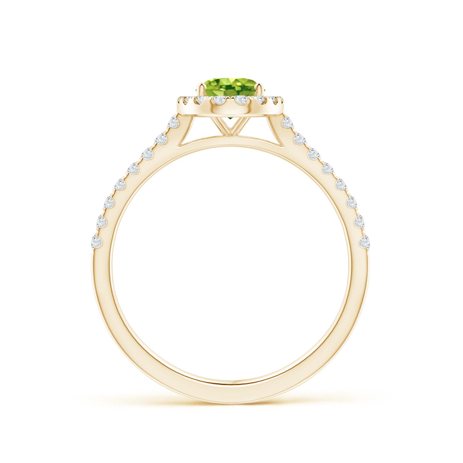 AAA - Peridot / 1.11 CT / 14 KT Yellow Gold