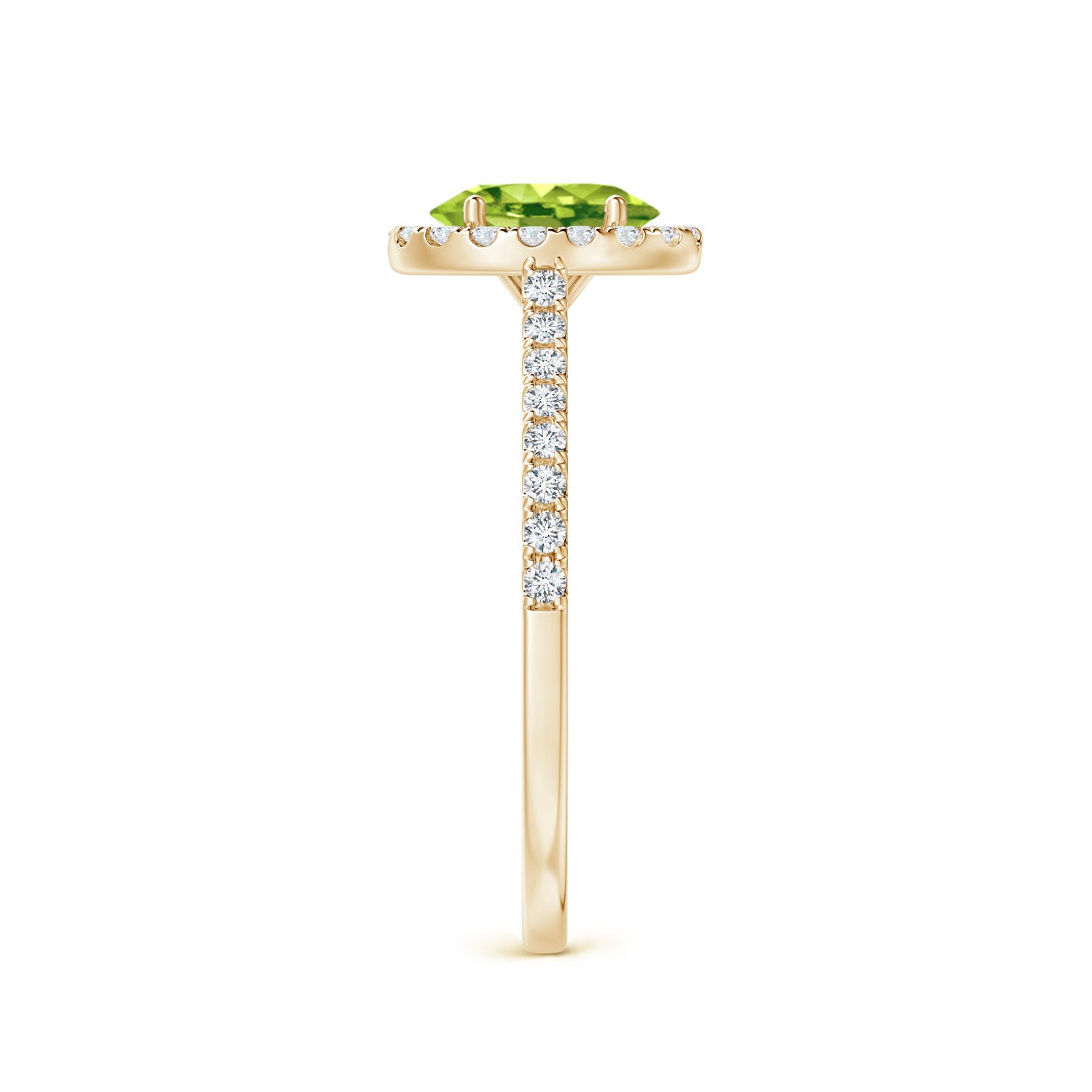 AAA - Peridot / 1.11 CT / 14 KT Yellow Gold