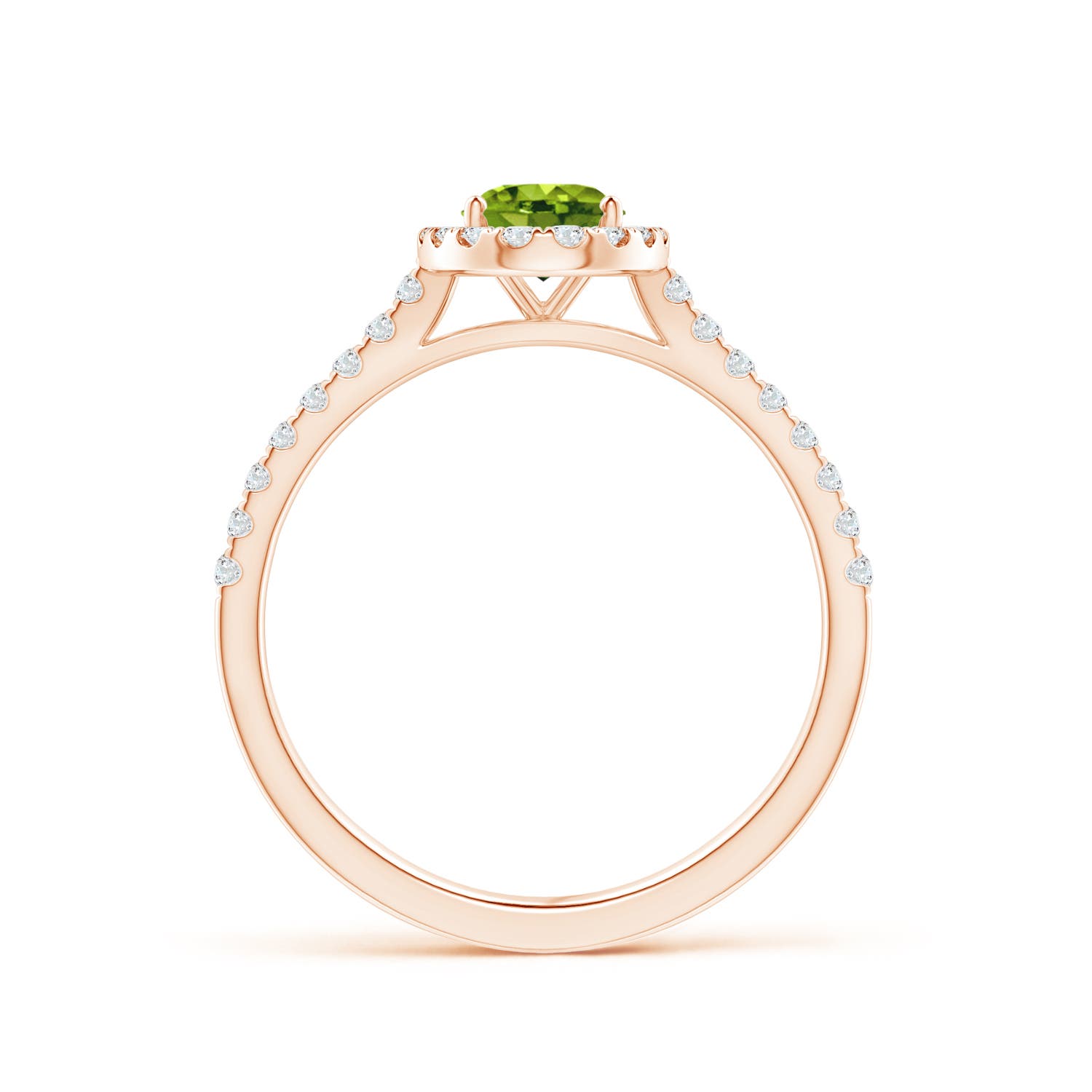 AAAA - Peridot / 1.11 CT / 14 KT Rose Gold