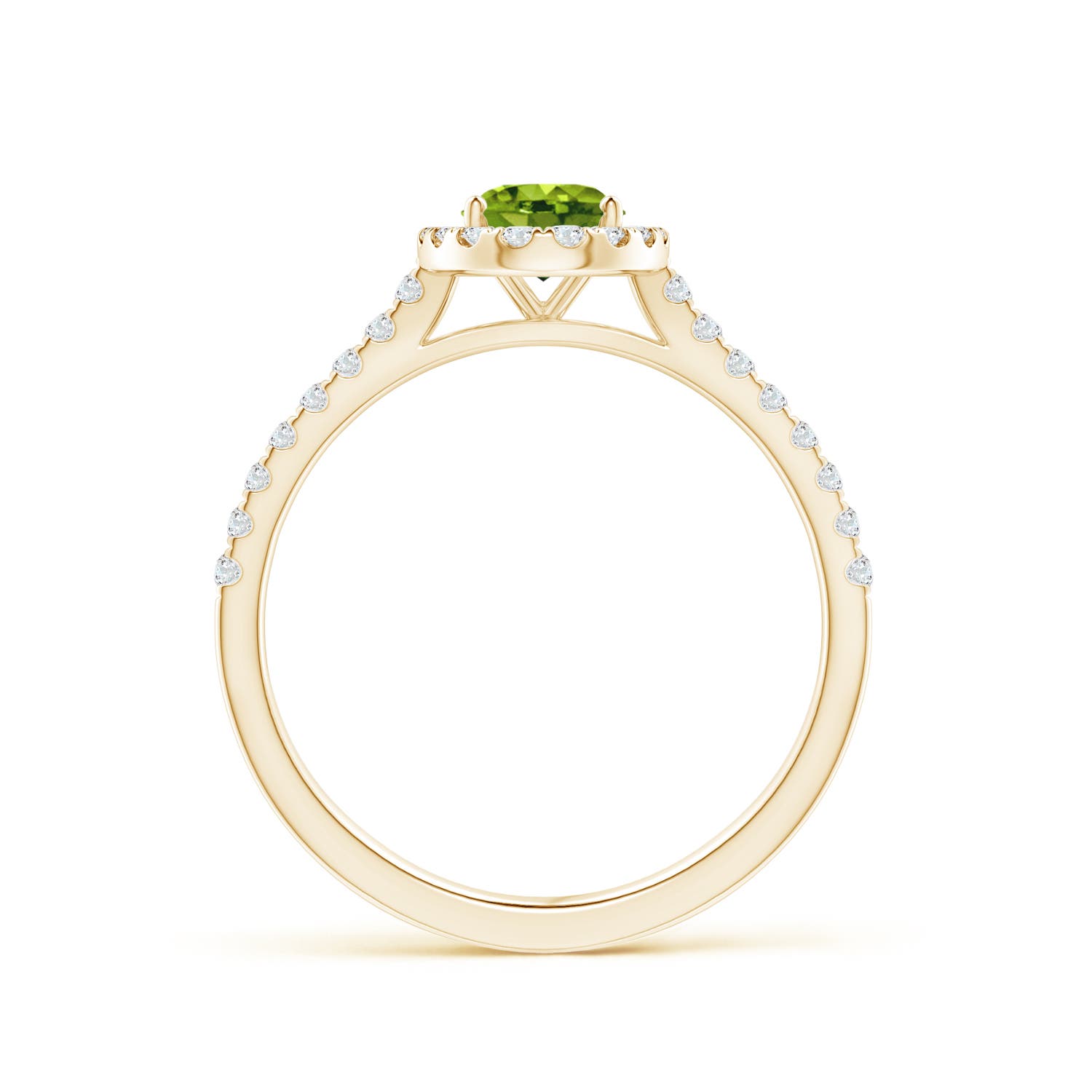 AAAA - Peridot / 1.11 CT / 14 KT Yellow Gold