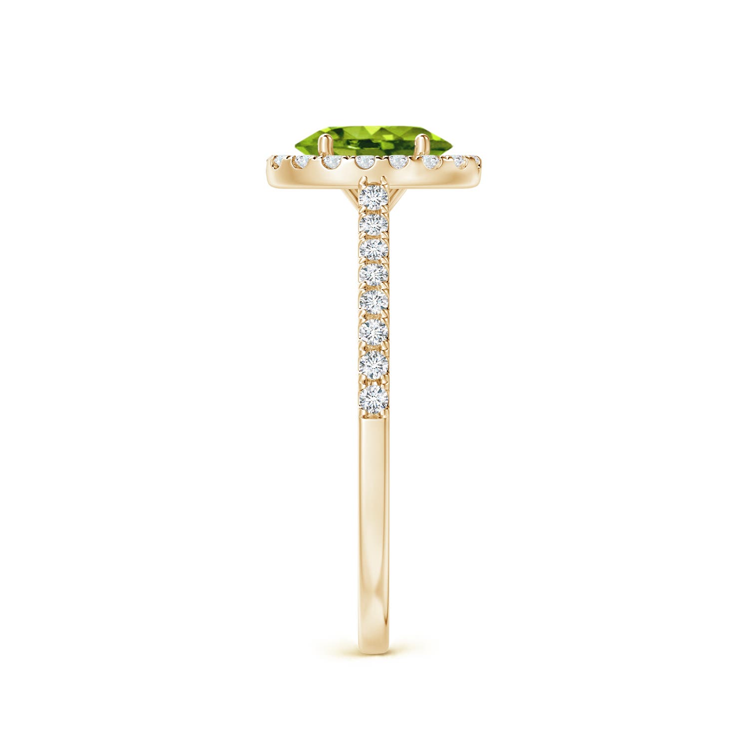 AAAA - Peridot / 1.11 CT / 14 KT Yellow Gold