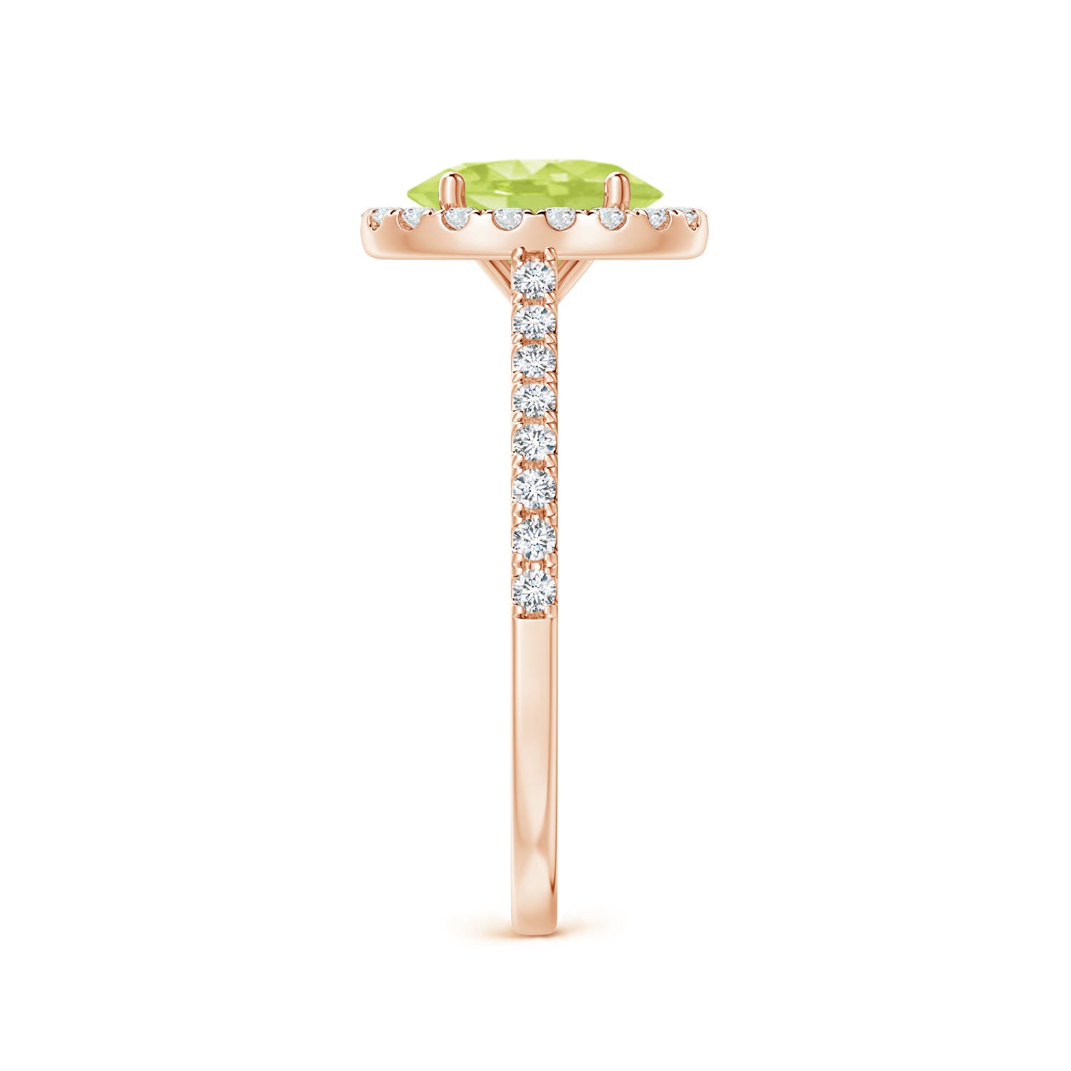 A - Peridot / 1.69 CT / 14 KT Rose Gold