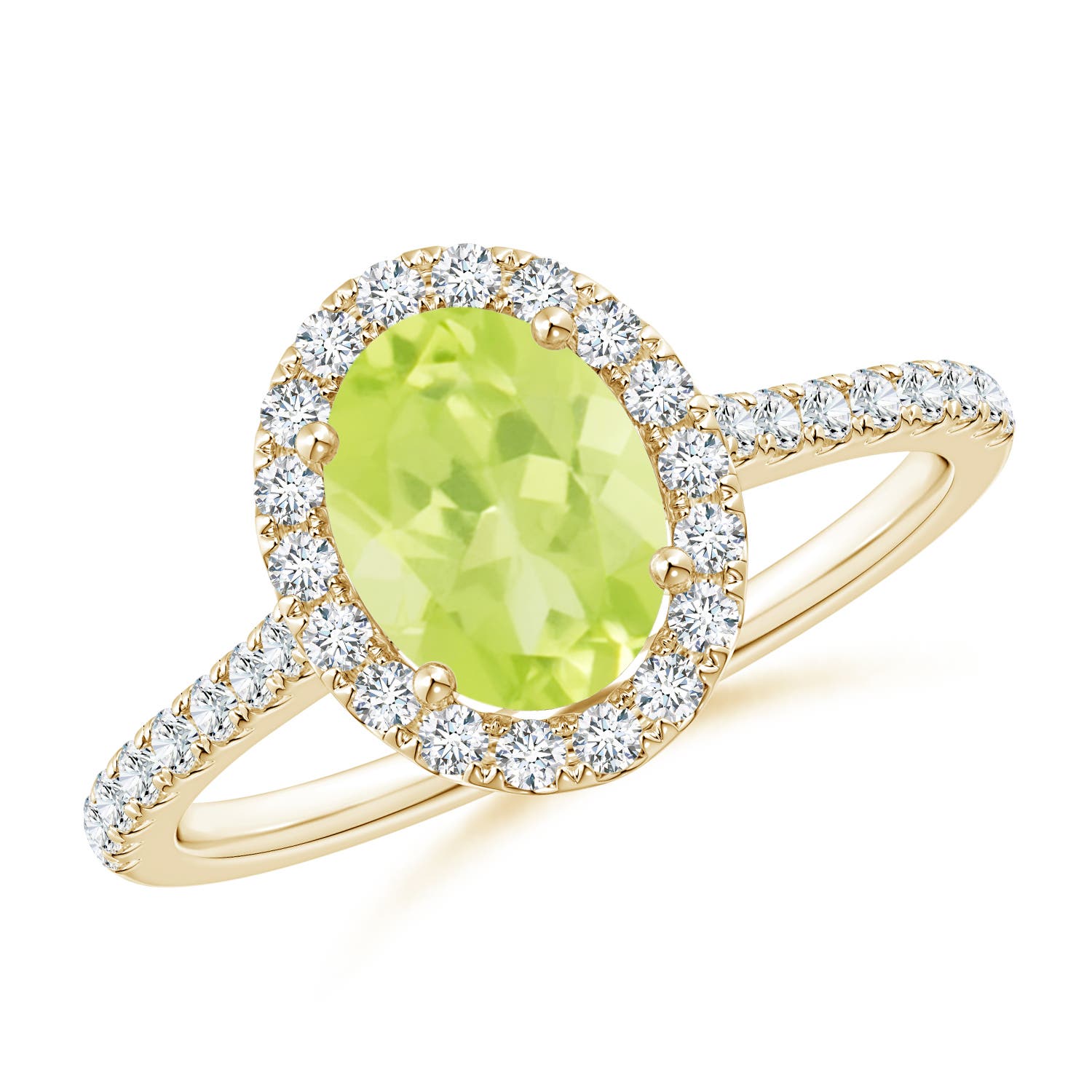 A - Peridot / 1.69 CT / 14 KT Yellow Gold