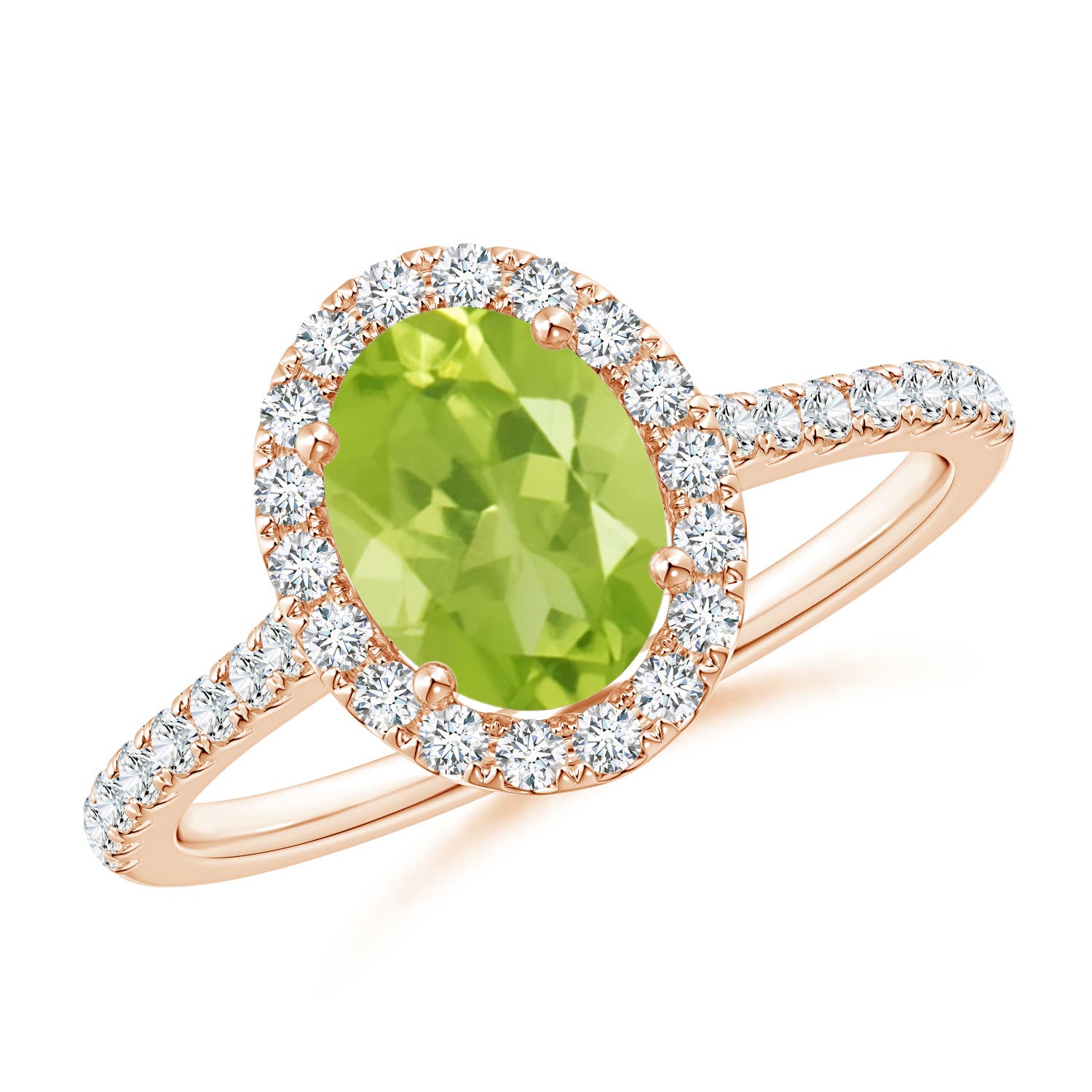 AA - Peridot / 1.69 CT / 14 KT Rose Gold