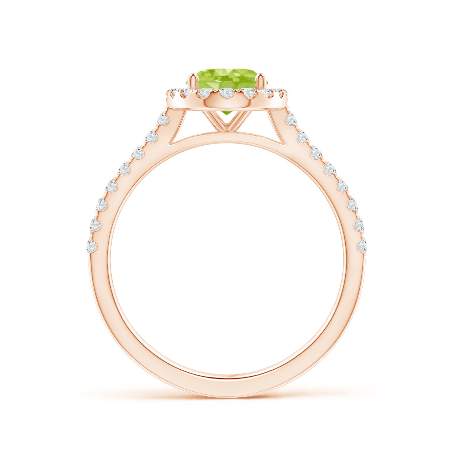 AA - Peridot / 1.69 CT / 14 KT Rose Gold