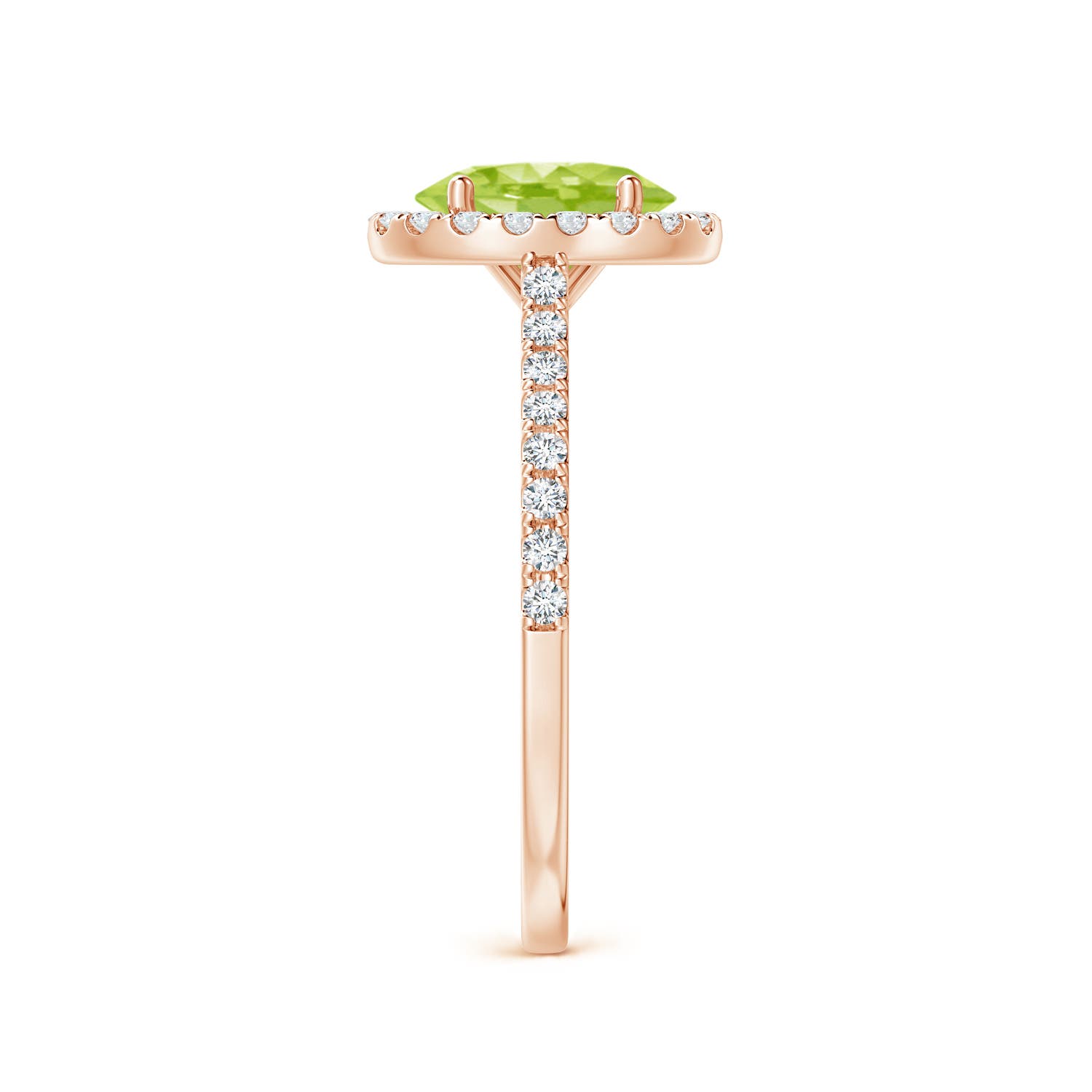 AA - Peridot / 1.69 CT / 14 KT Rose Gold