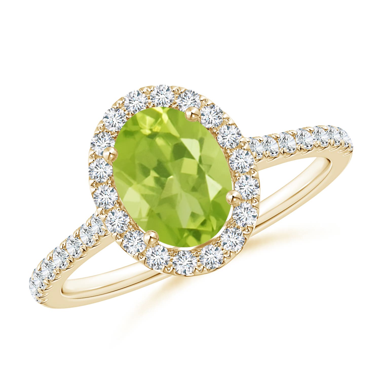 AA - Peridot / 1.69 CT / 14 KT Yellow Gold