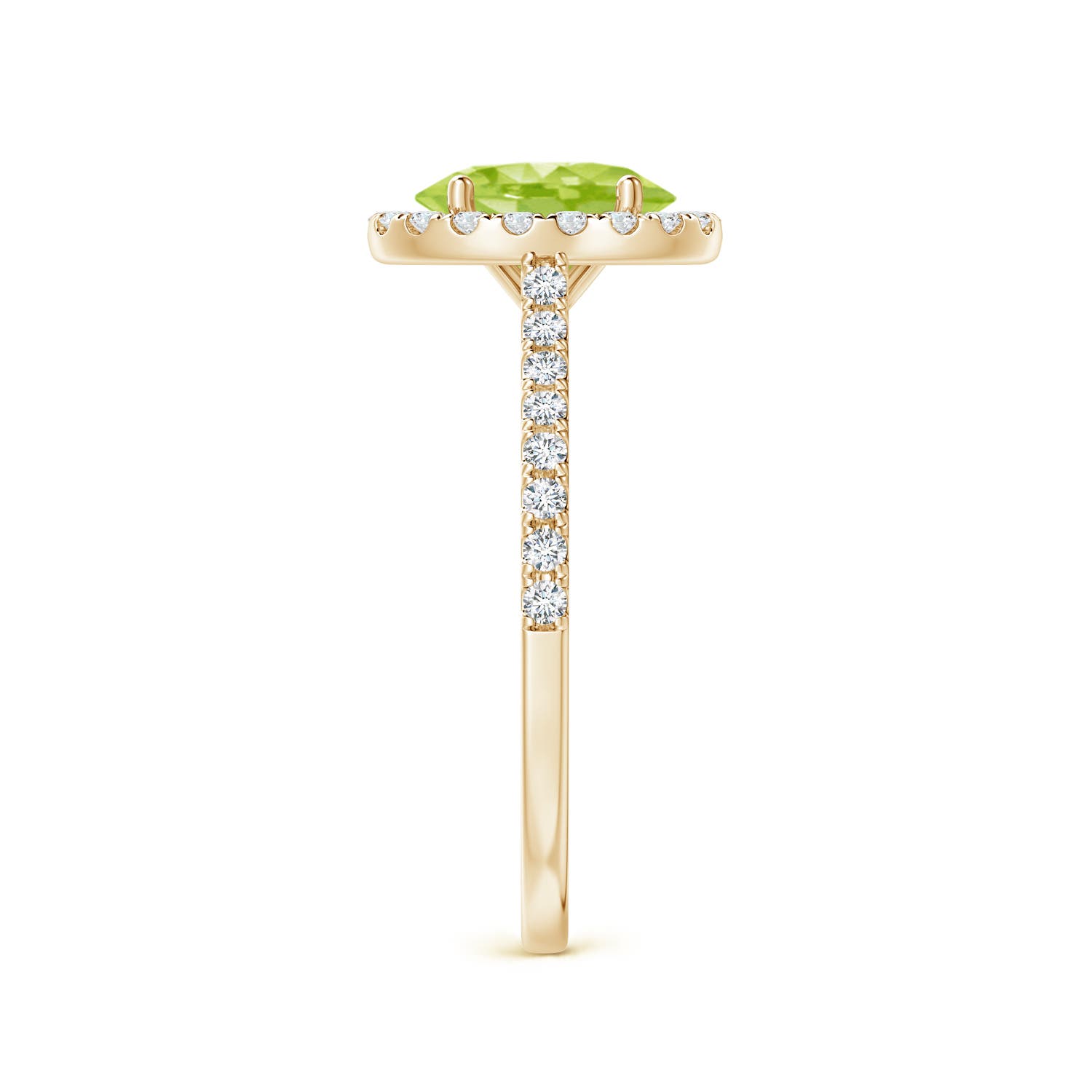 AA - Peridot / 1.69 CT / 14 KT Yellow Gold