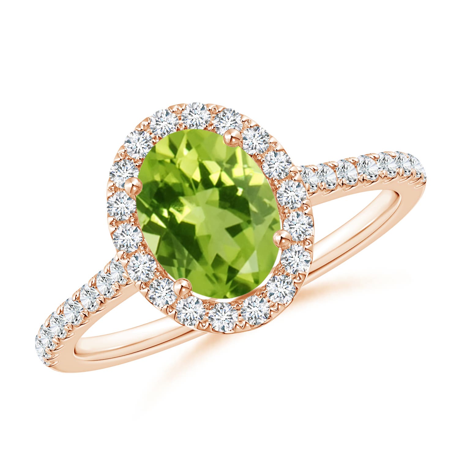 AAA - Peridot / 1.69 CT / 14 KT Rose Gold