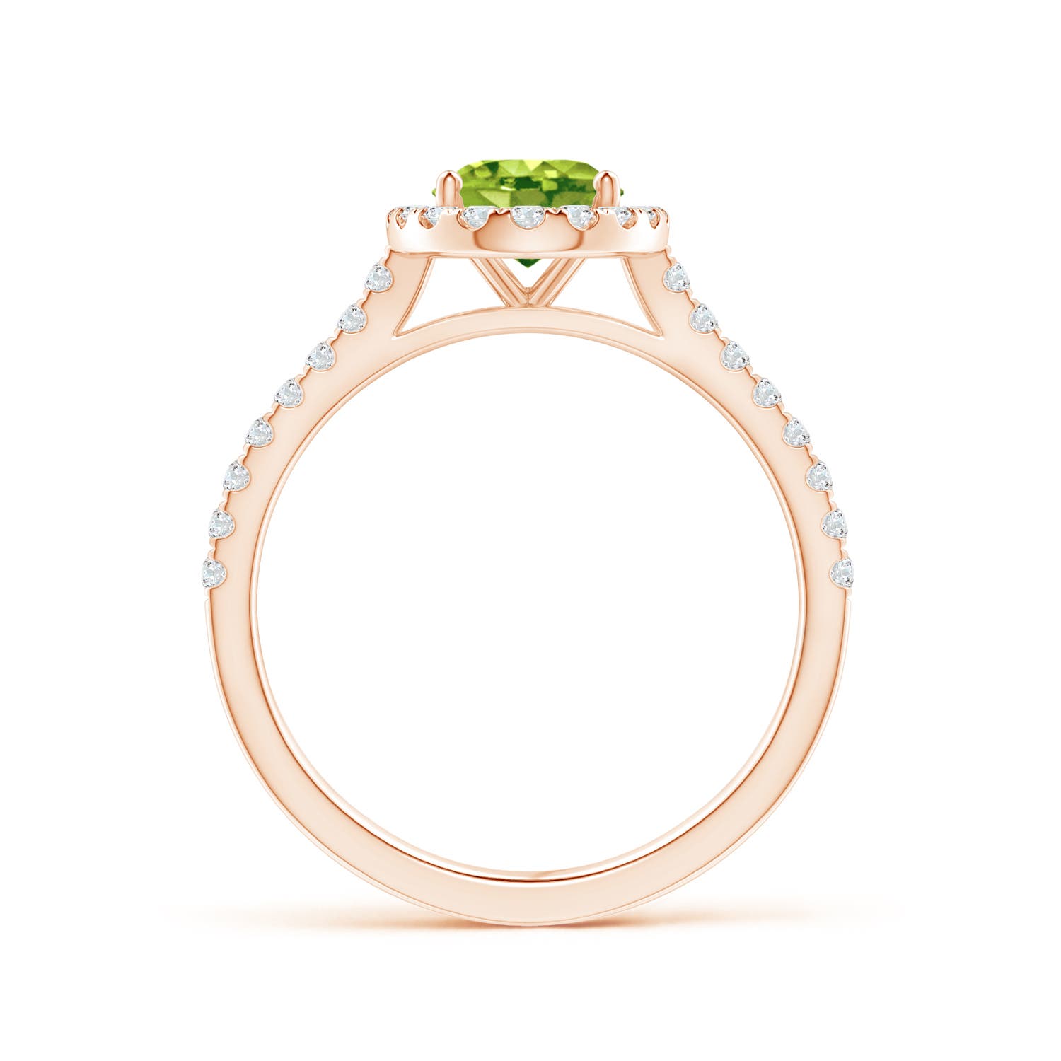 AAA - Peridot / 1.69 CT / 14 KT Rose Gold