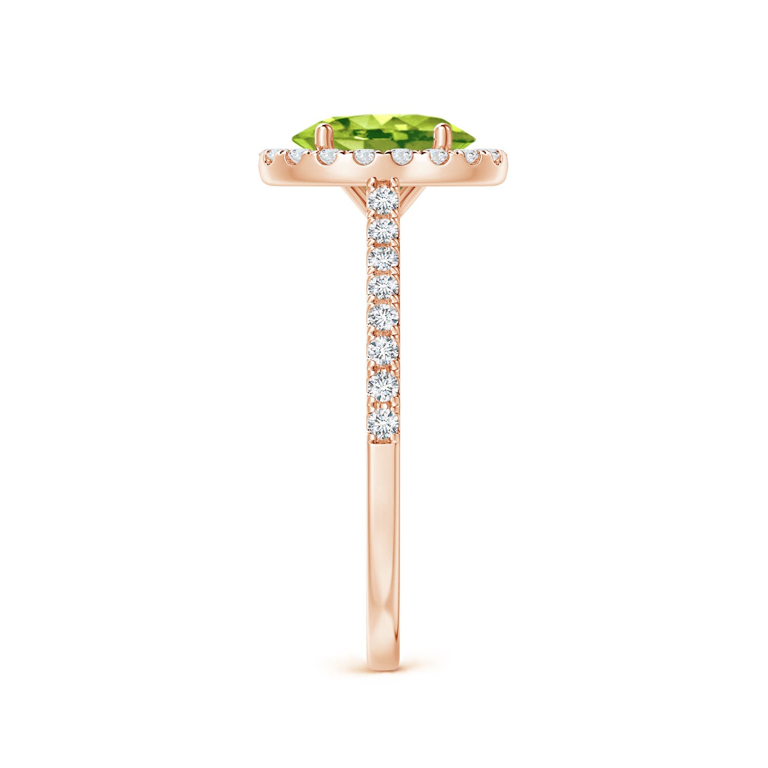 AAA - Peridot / 1.69 CT / 14 KT Rose Gold