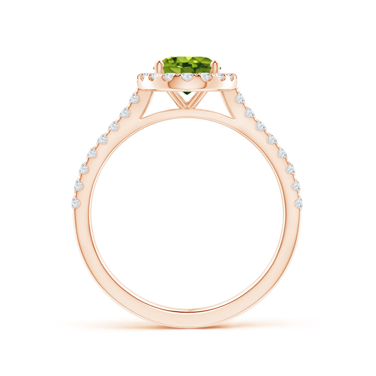 AAAA - Peridot / 1.69 CT / 14 KT Rose Gold