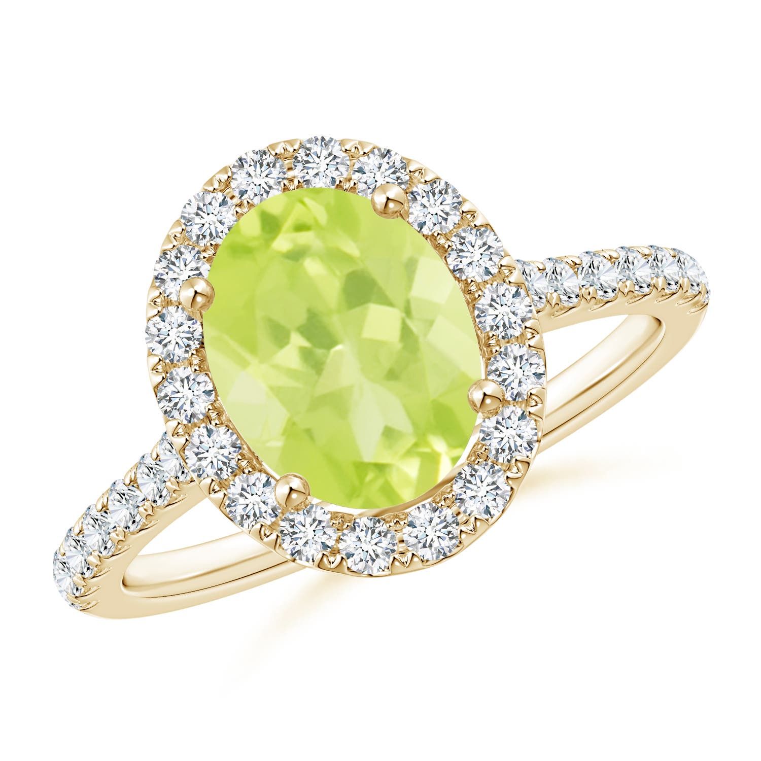 A - Peridot / 2.35 CT / 14 KT Yellow Gold