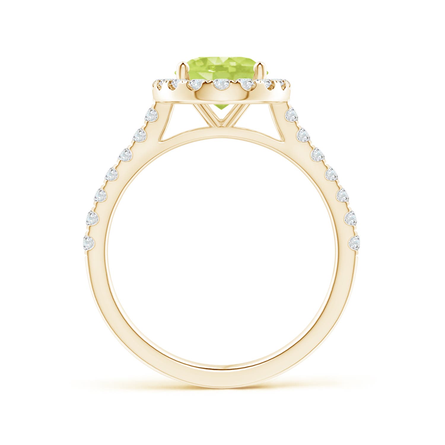 A - Peridot / 2.35 CT / 14 KT Yellow Gold