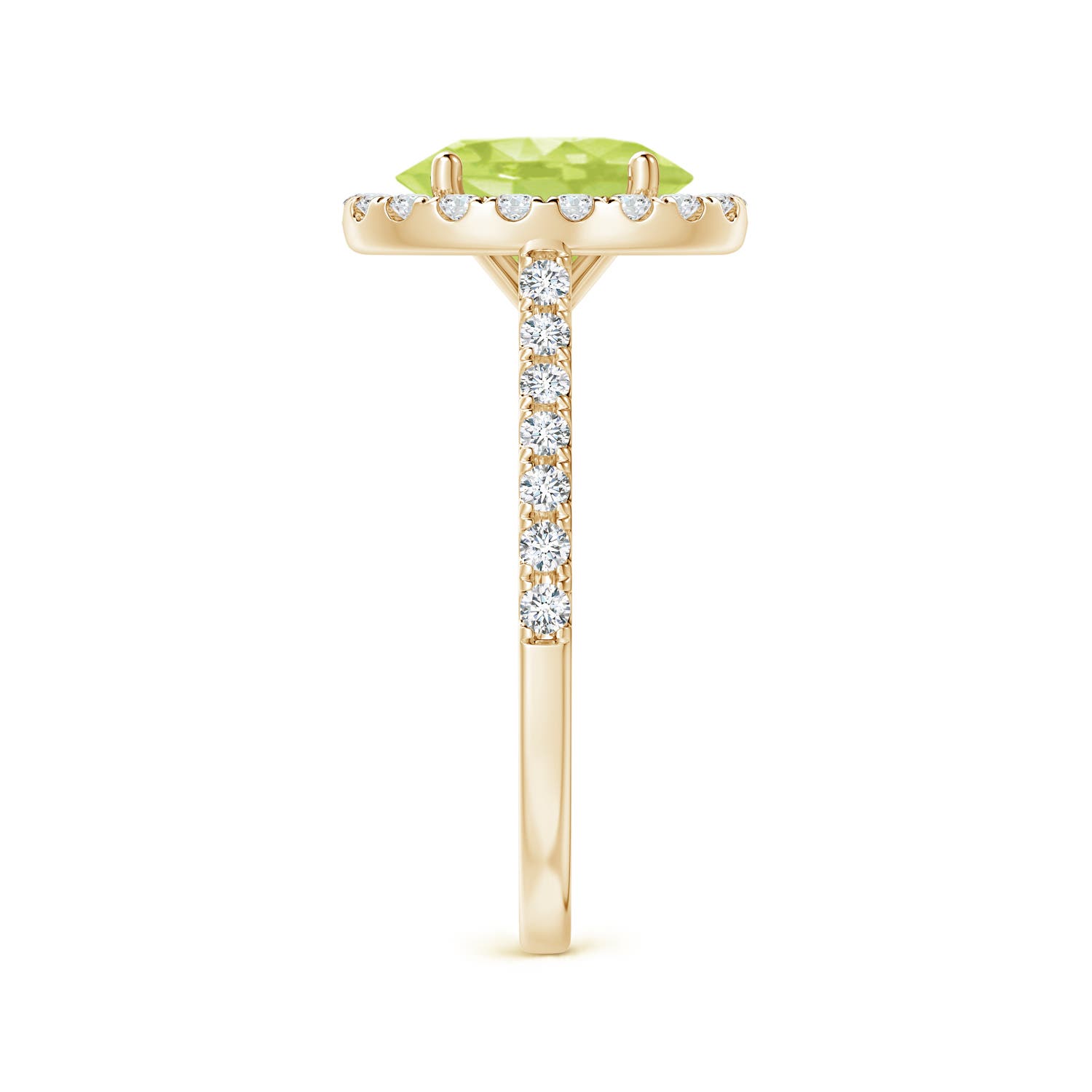 A - Peridot / 2.35 CT / 14 KT Yellow Gold