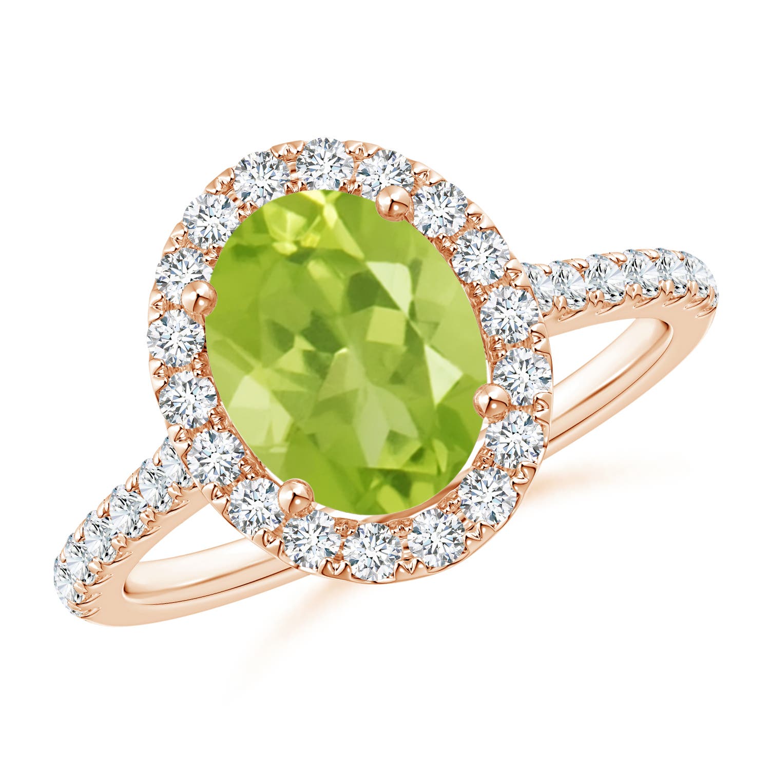 AA - Peridot / 2.35 CT / 14 KT Rose Gold