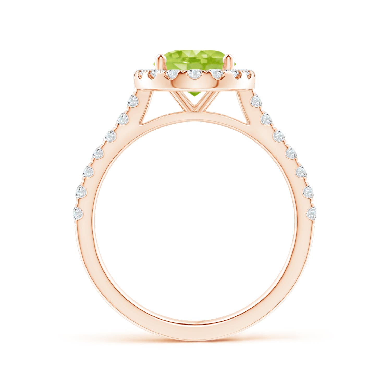 AA - Peridot / 2.35 CT / 14 KT Rose Gold