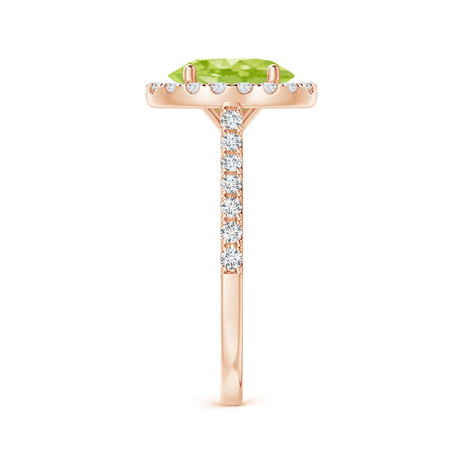 AA - Peridot / 2.35 CT / 14 KT Rose Gold