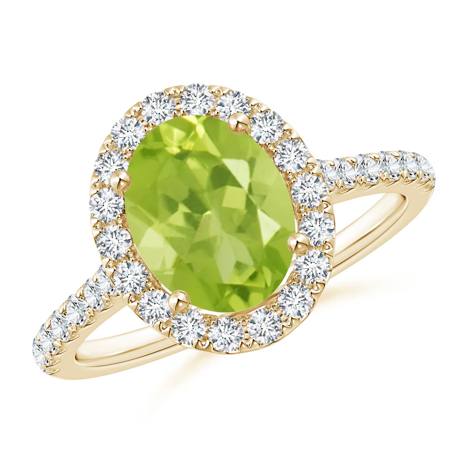 AA - Peridot / 2.35 CT / 14 KT Yellow Gold